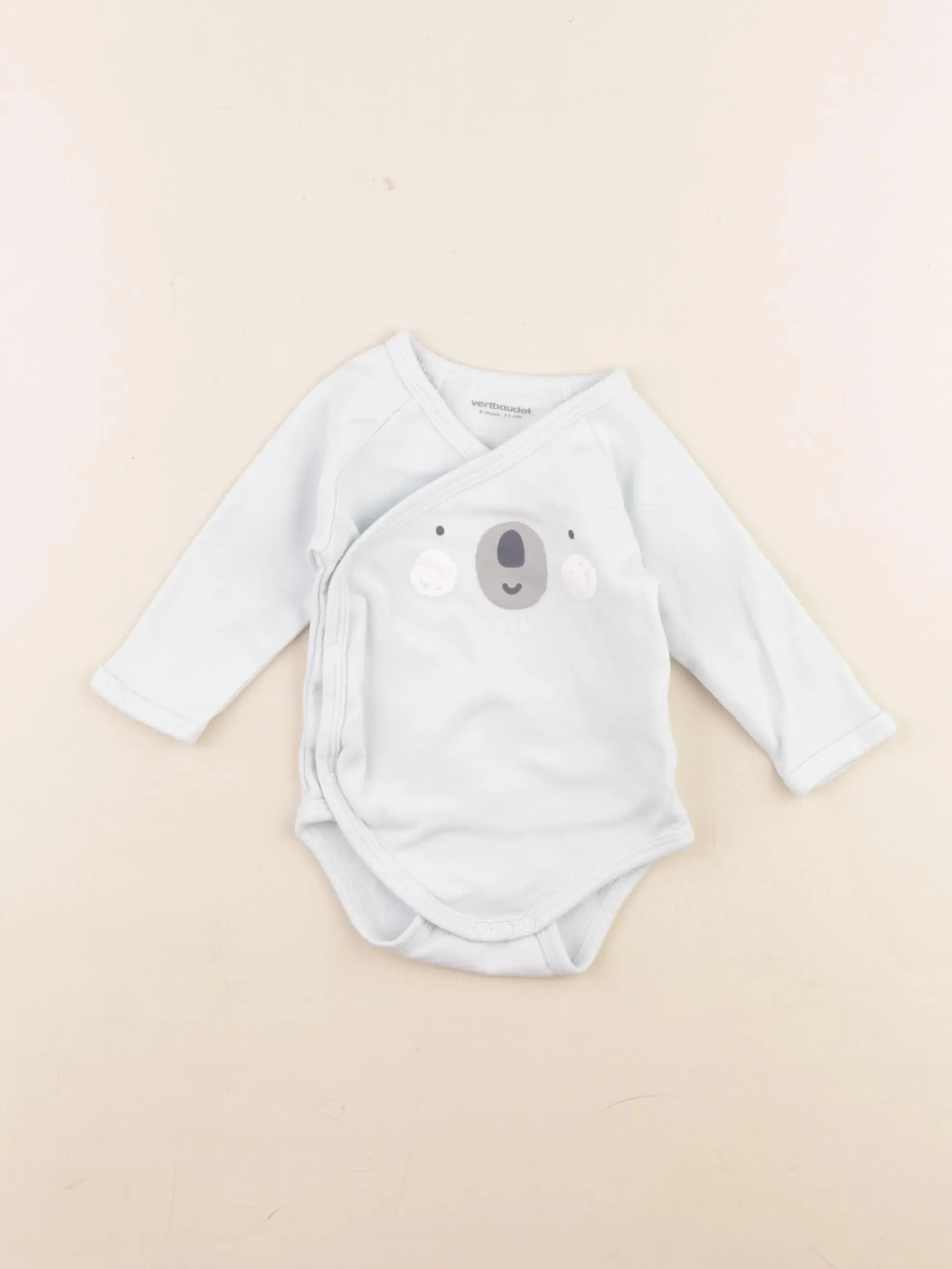 Vertbaudet - body bleu - 9 mois