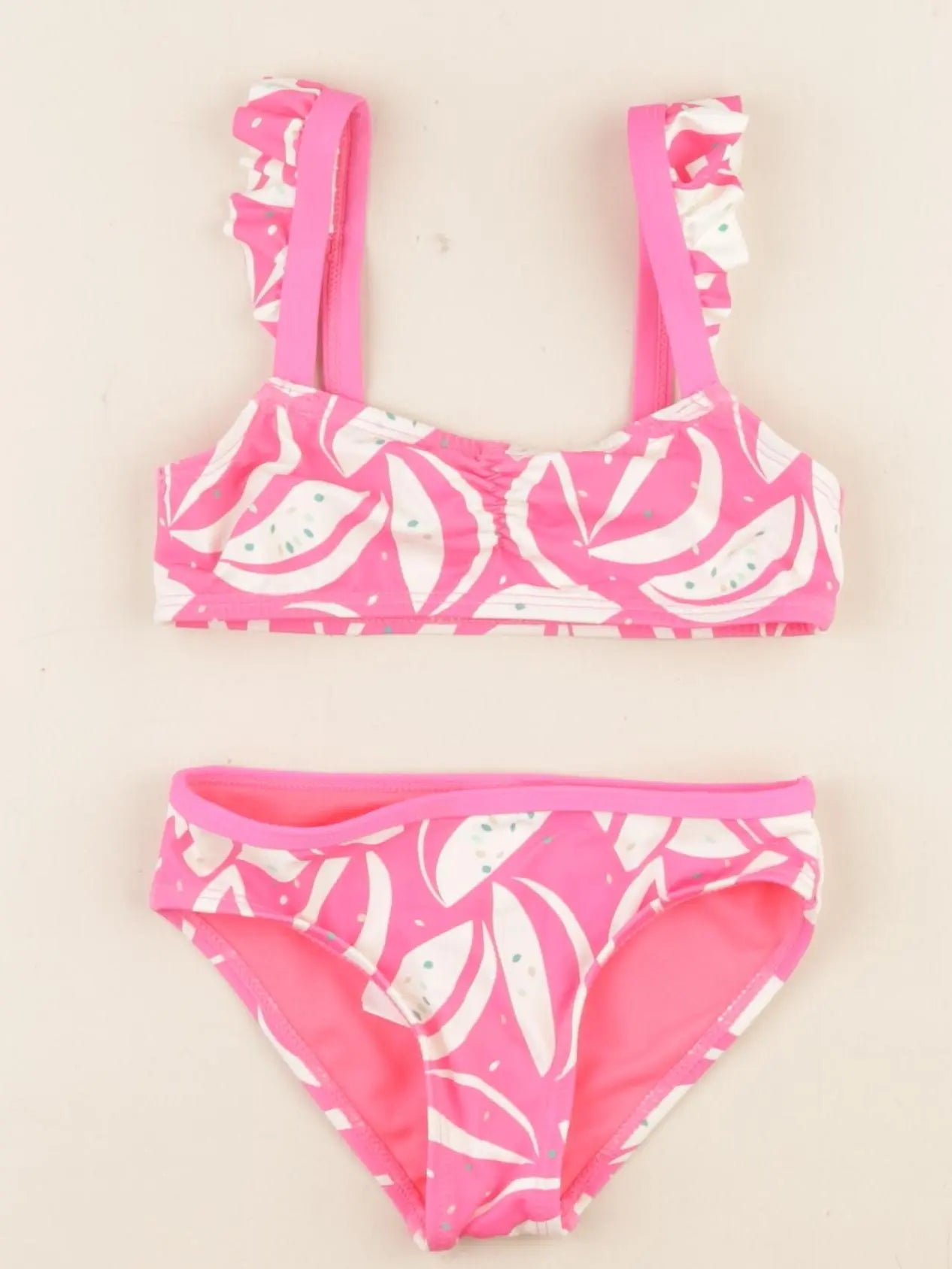 Okaidi - maillot de bain rose fluo - 3 ans