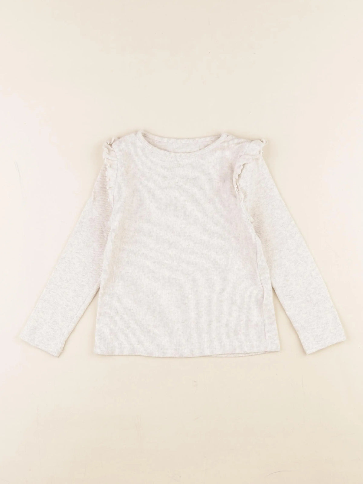 H&M - tee-shirt beige - 3/4 ans