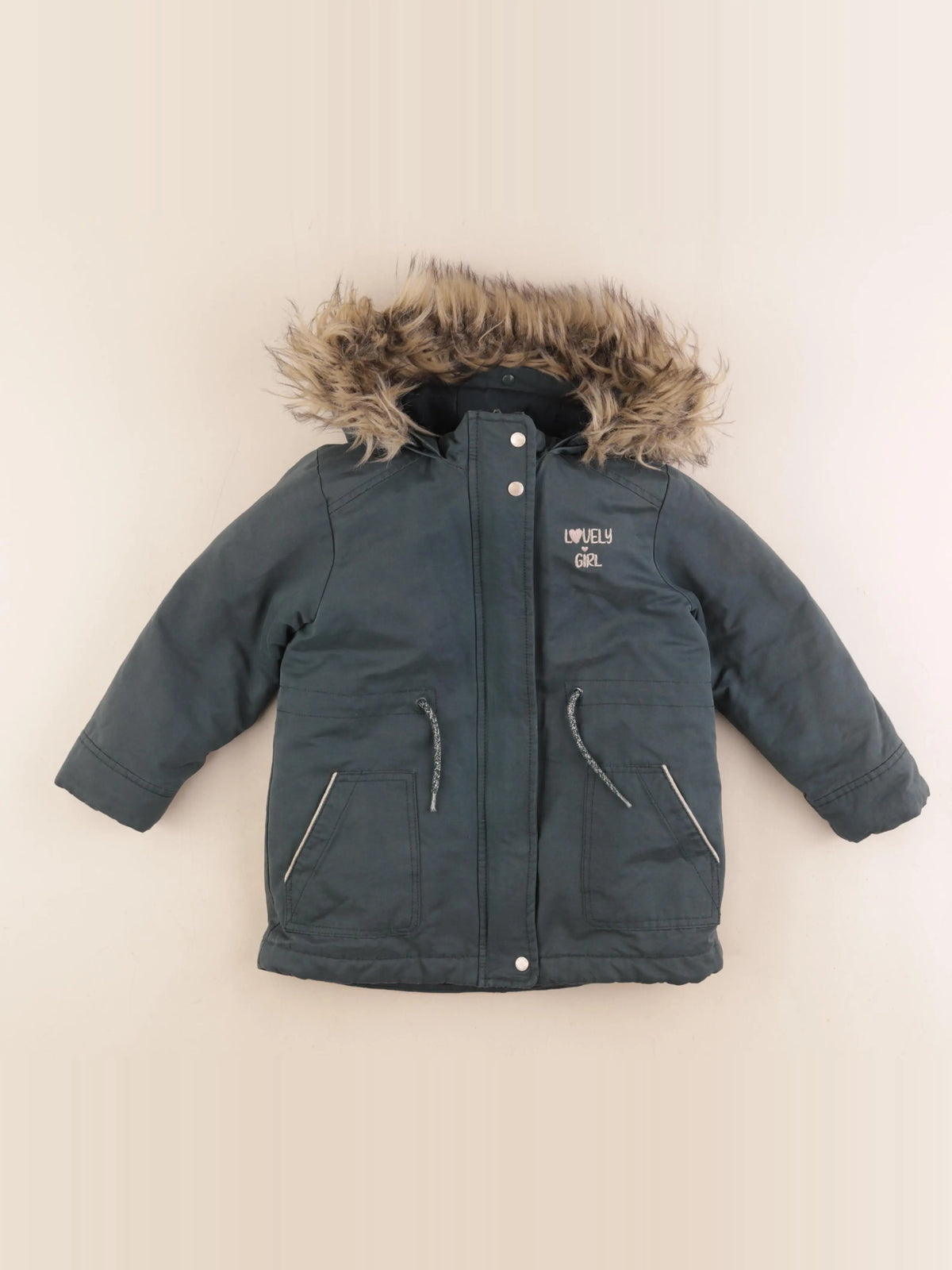 Vertbaudet - parka vert - 5 ans