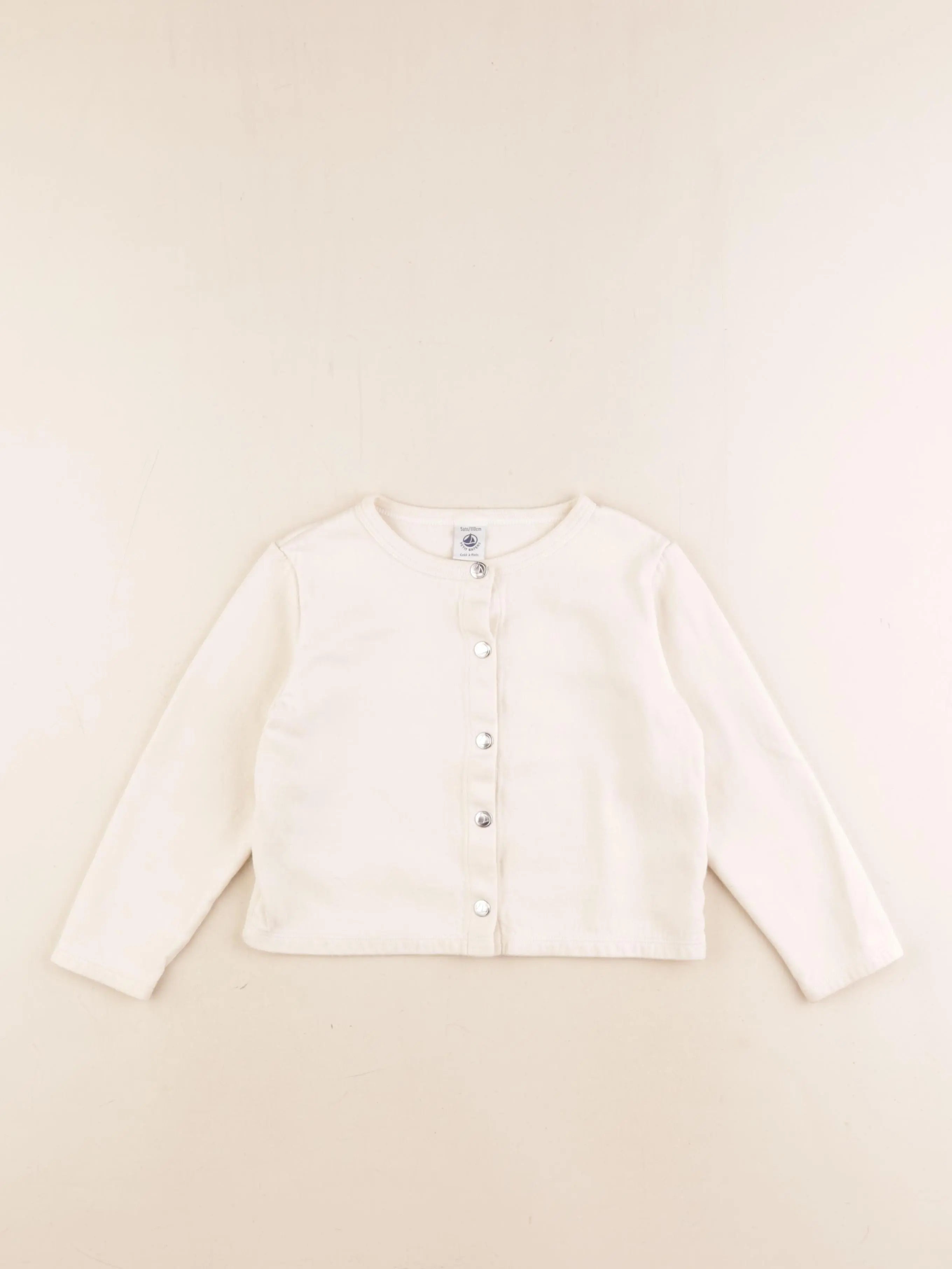 Petit Bateau - sweat beige - 5 ans