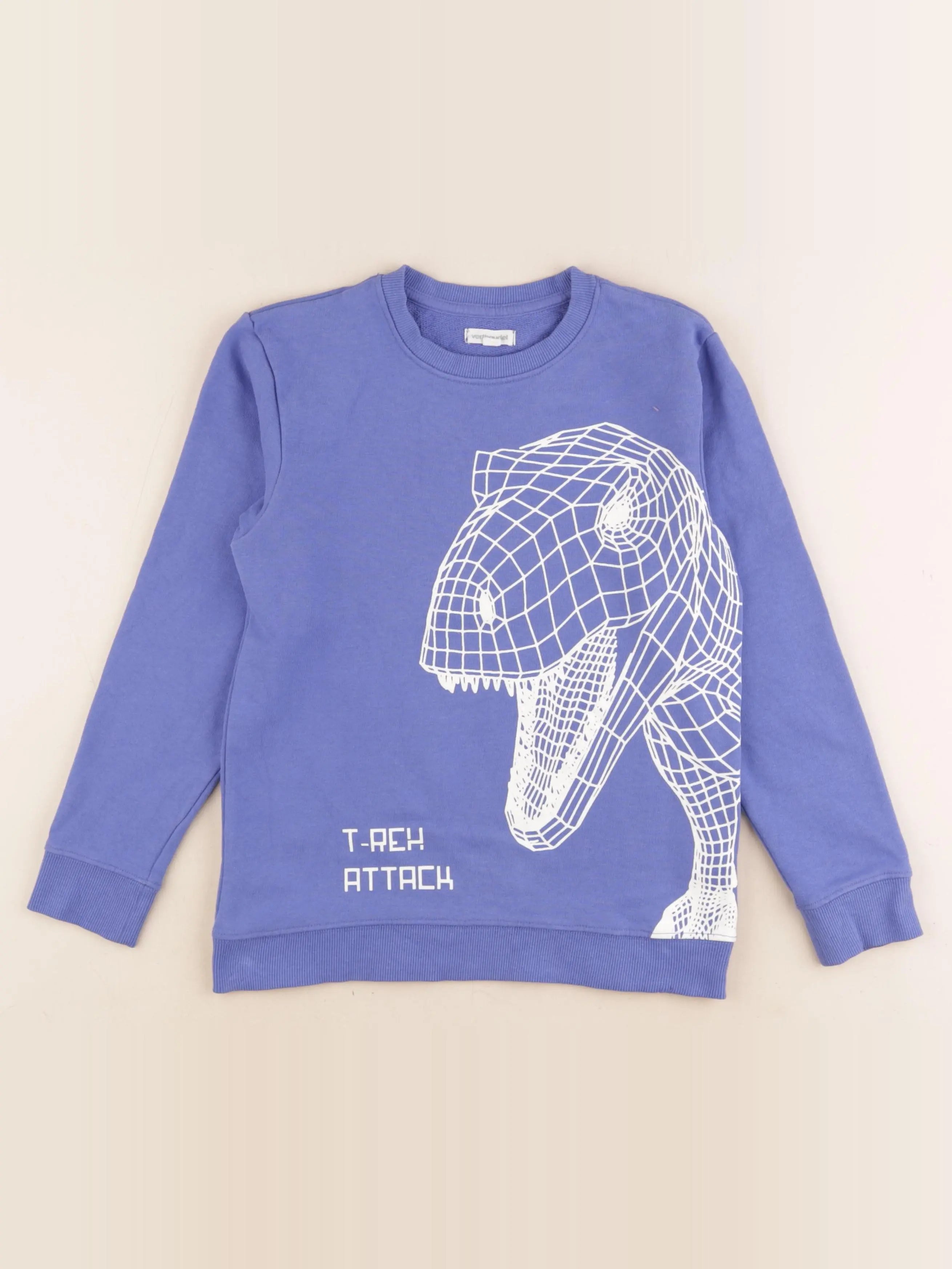 Vertbaudet - sweat bleu - 10 ans