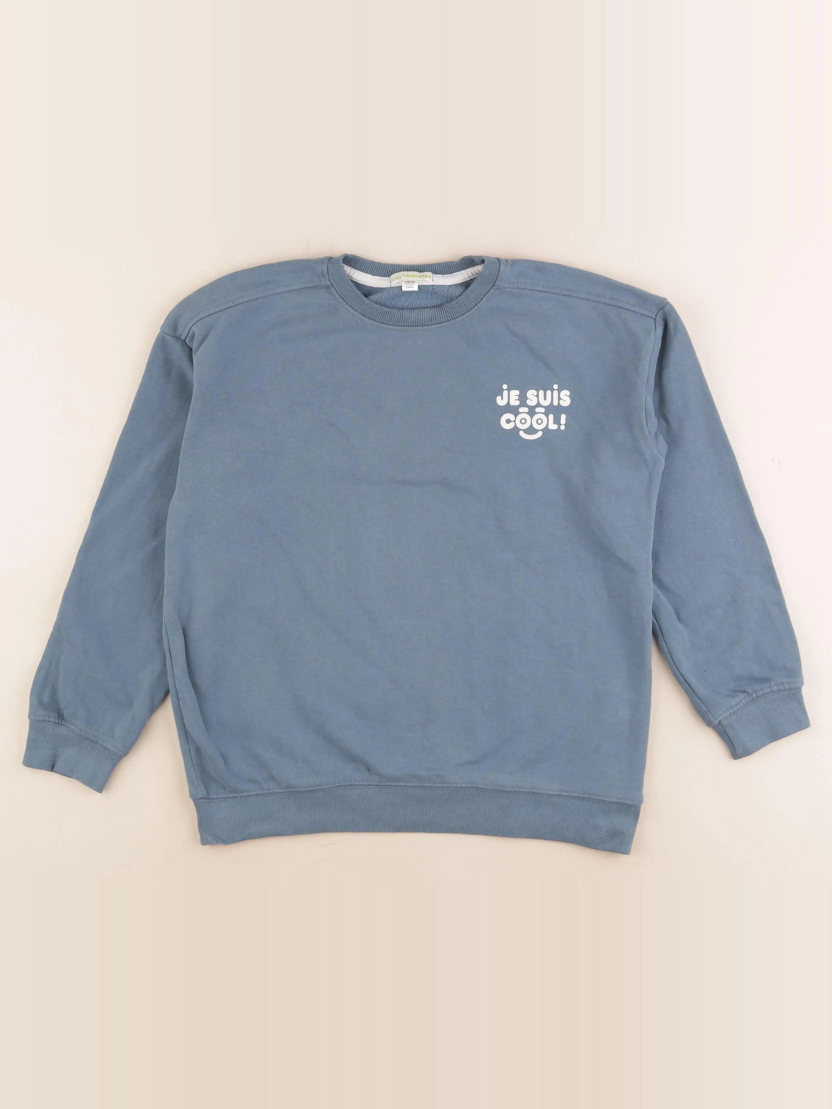 Vertbaudet - sweat bleu - 8 ans