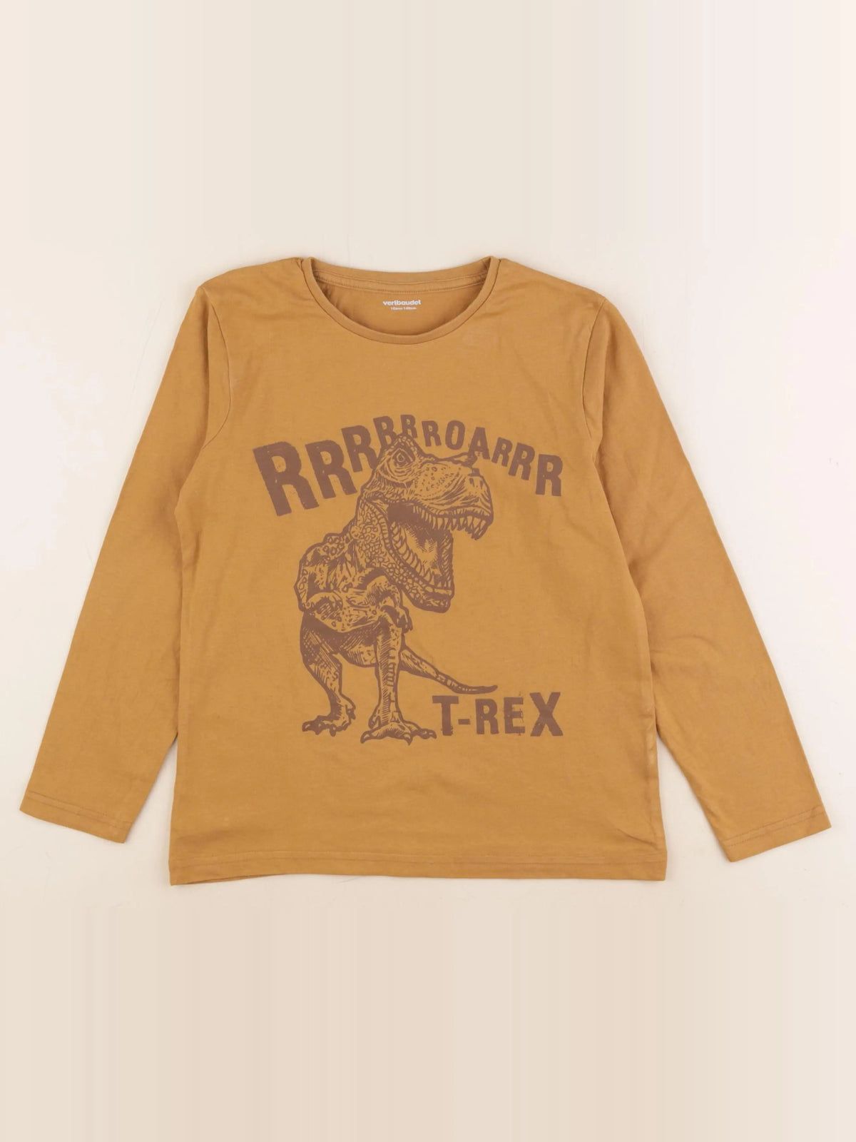 Vertbaudet - tee-shirt marron - 10 ans