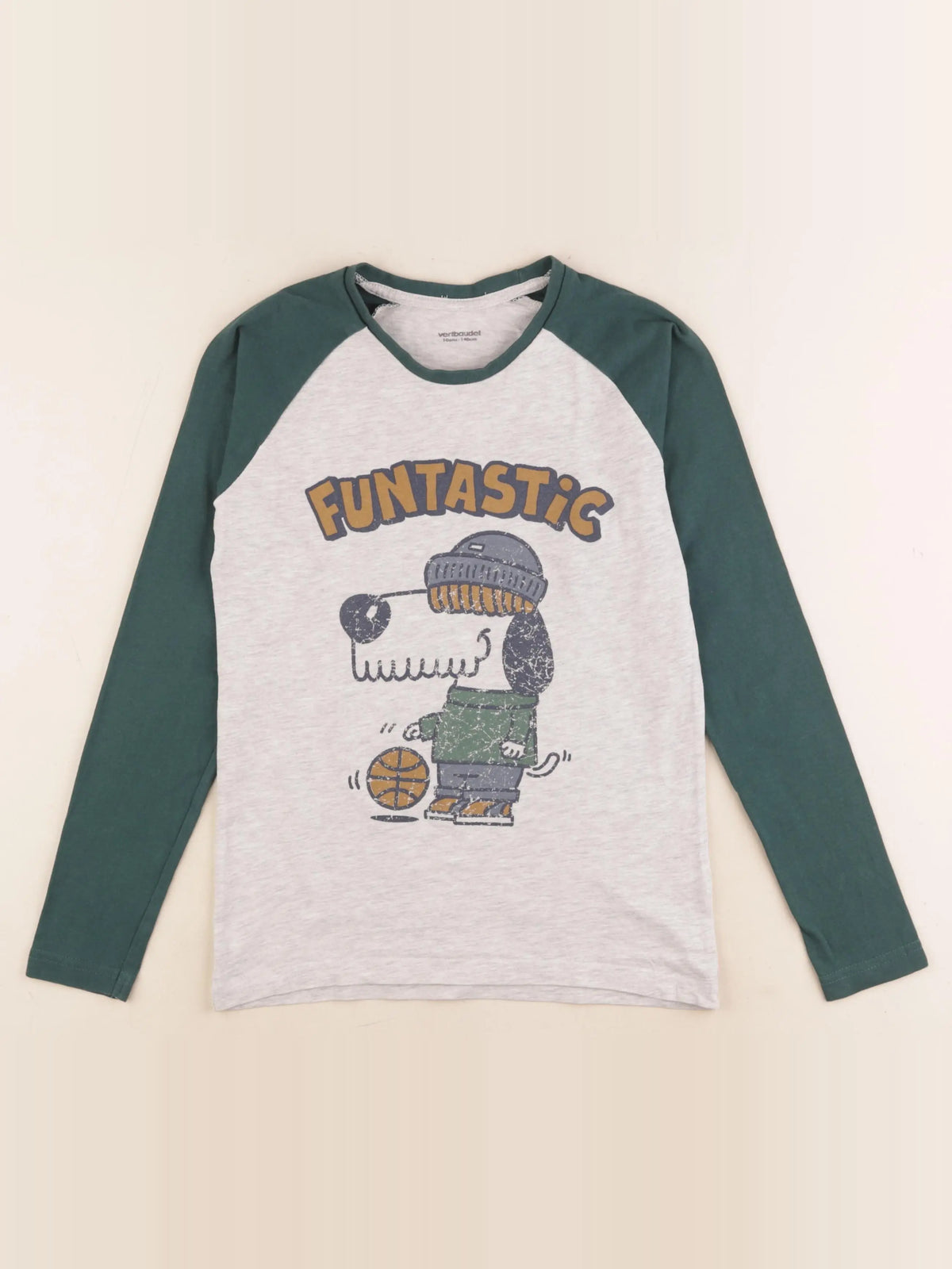 Vertbaudet - tee-shirt gris - 10 ans