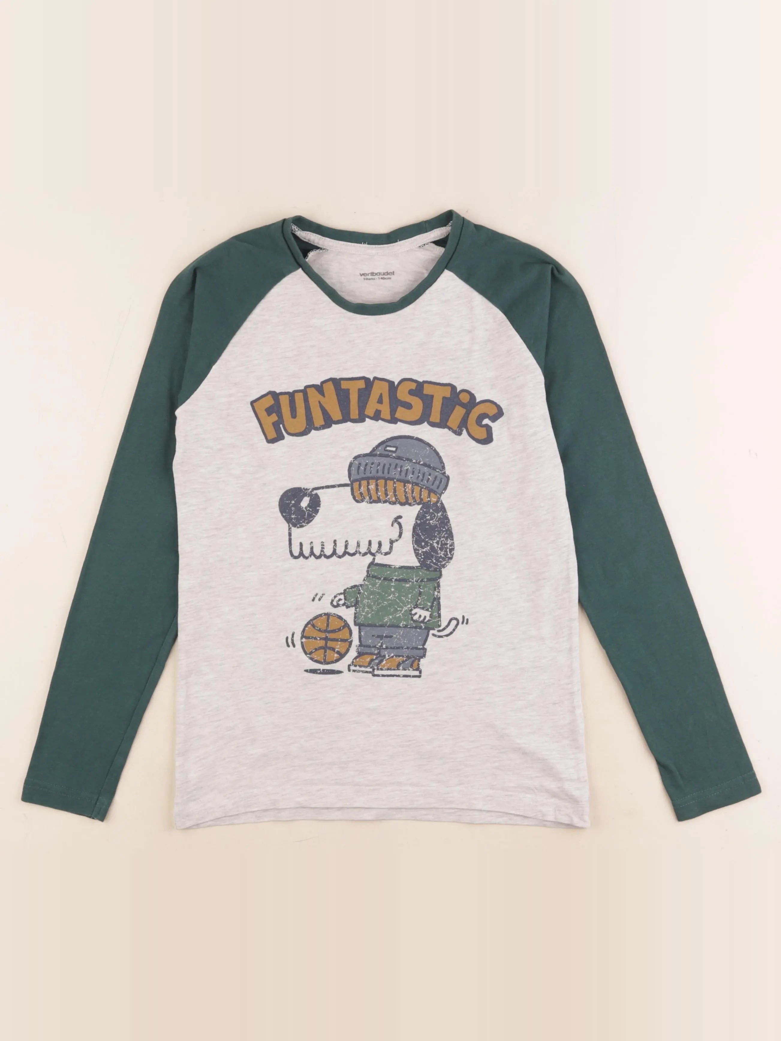 Vertbaudet - tee-shirt gris - 10 ans