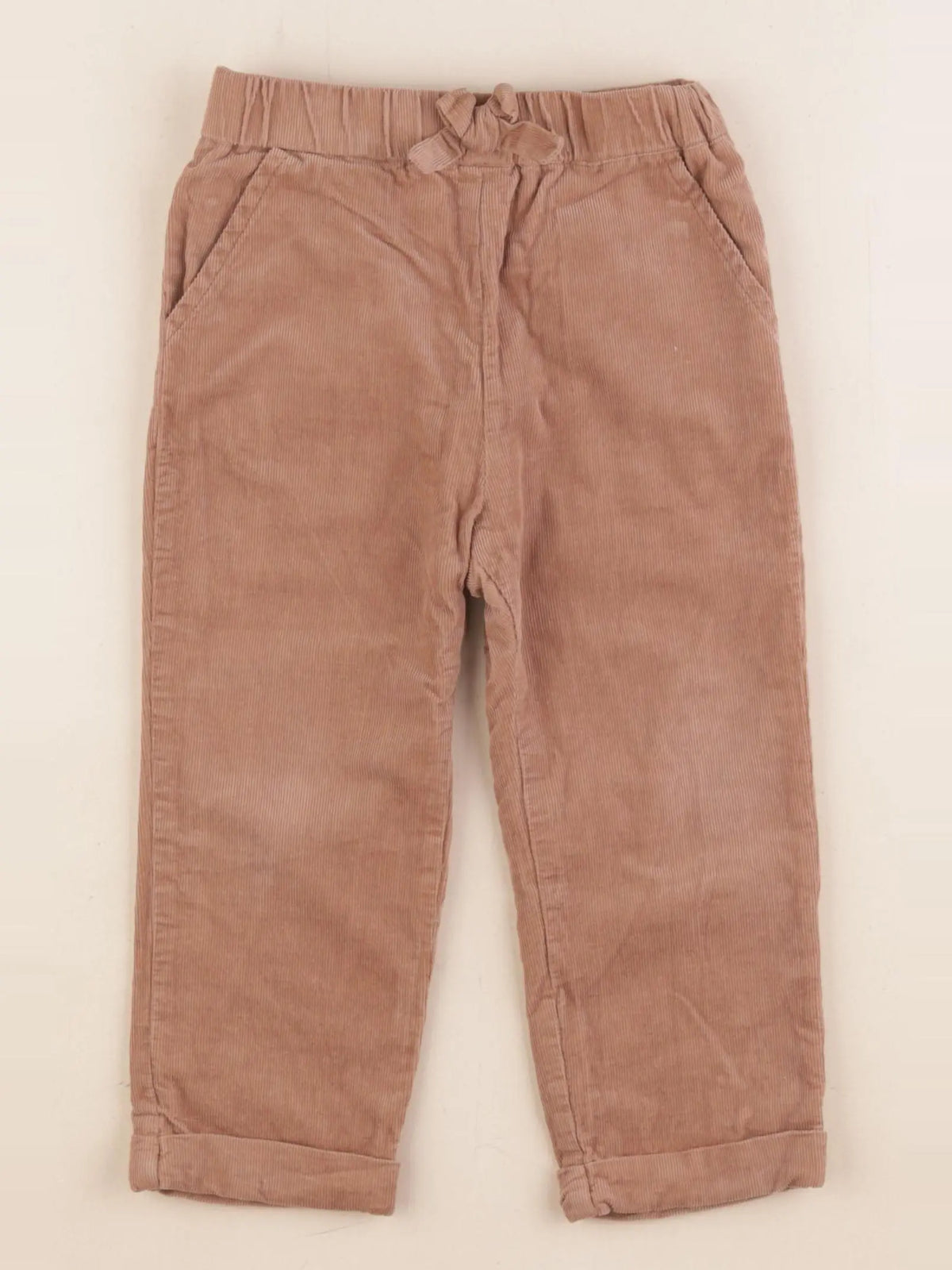 Vertbaudet - pantalon doublé marron - 3 ans