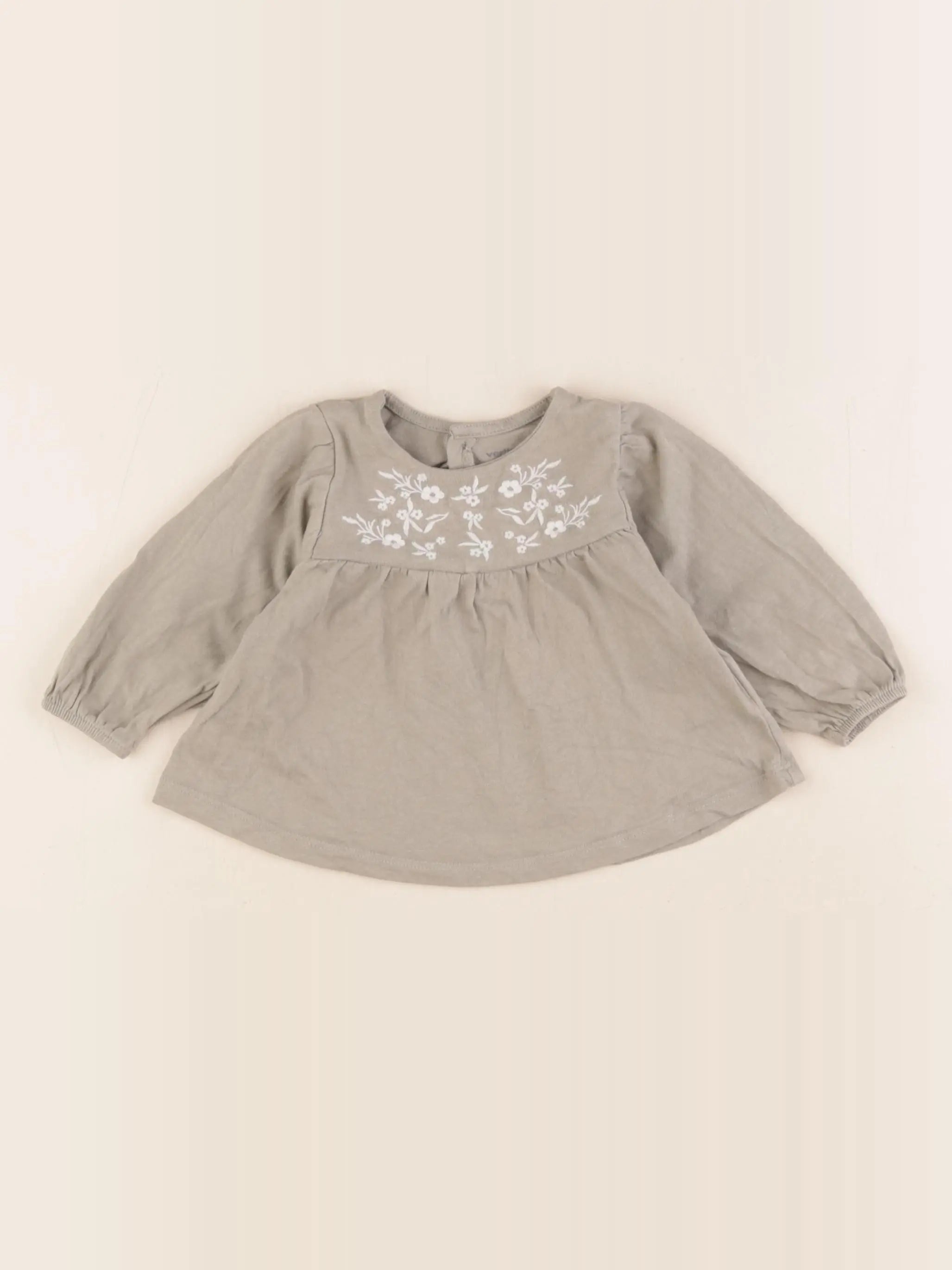 Vertbaudet - tee-shirt vert - 6 mois