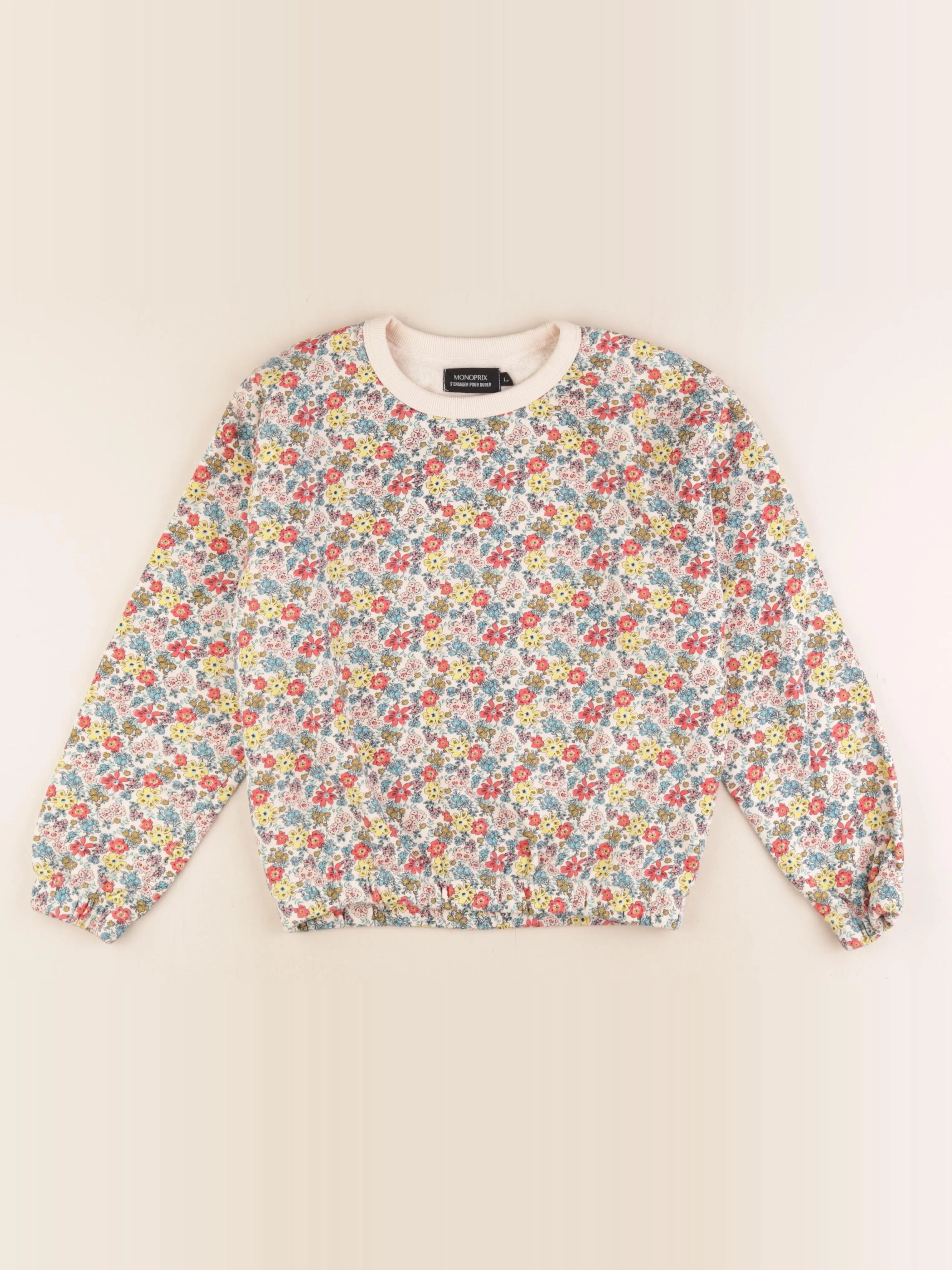 Monoprix - sweat multicolore - 12 ans
