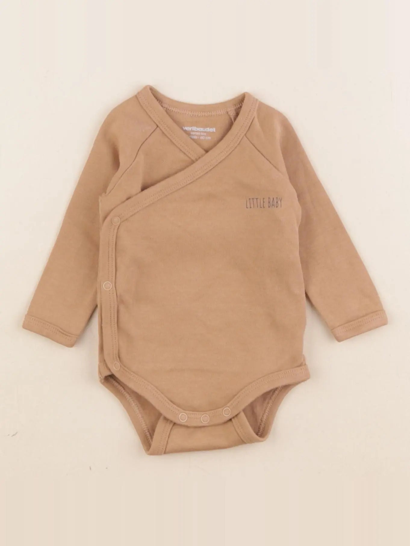Vertbaudet - body marron - 3 mois