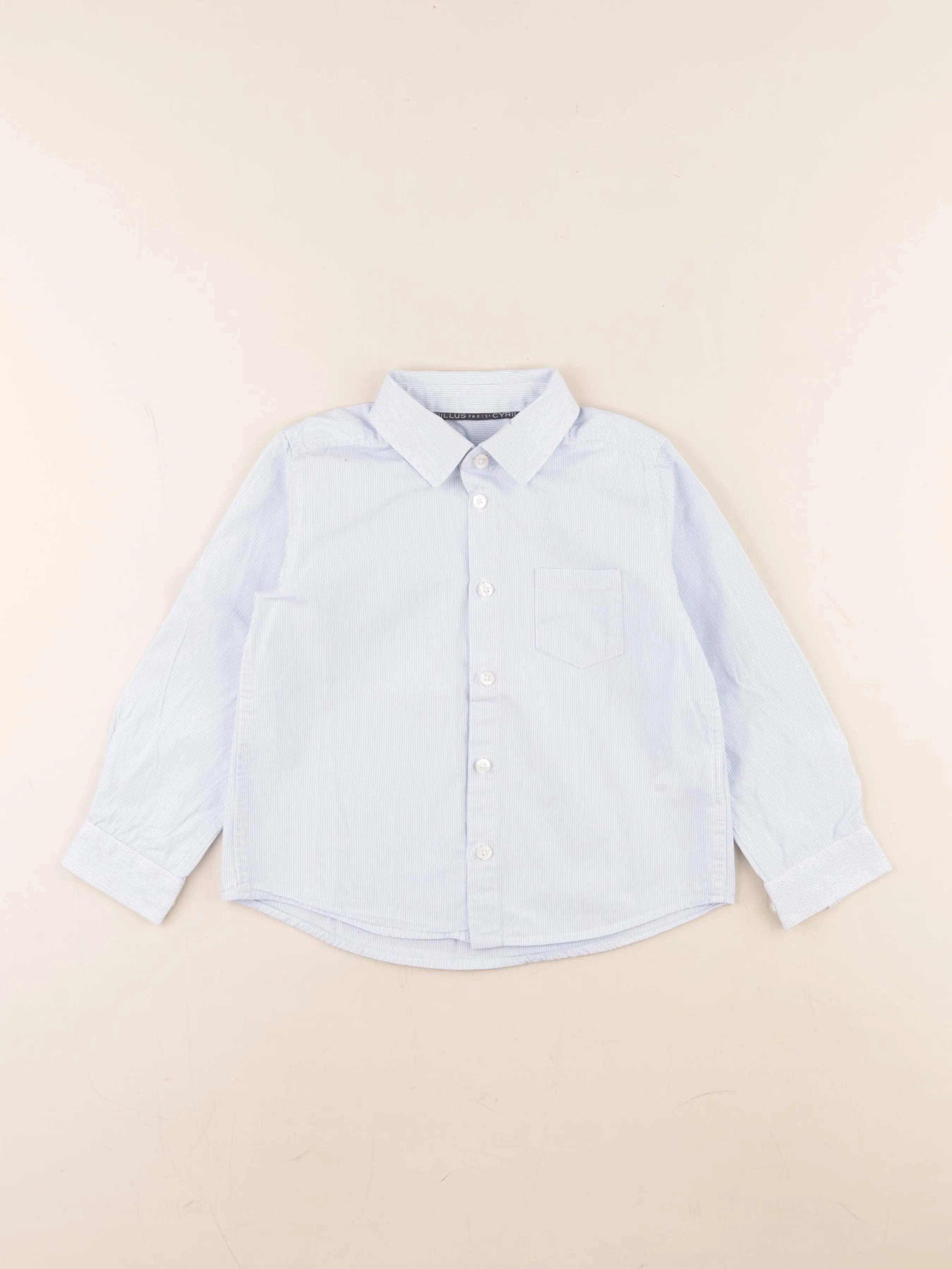 Cyrillus - chemise bleu - 4 ans