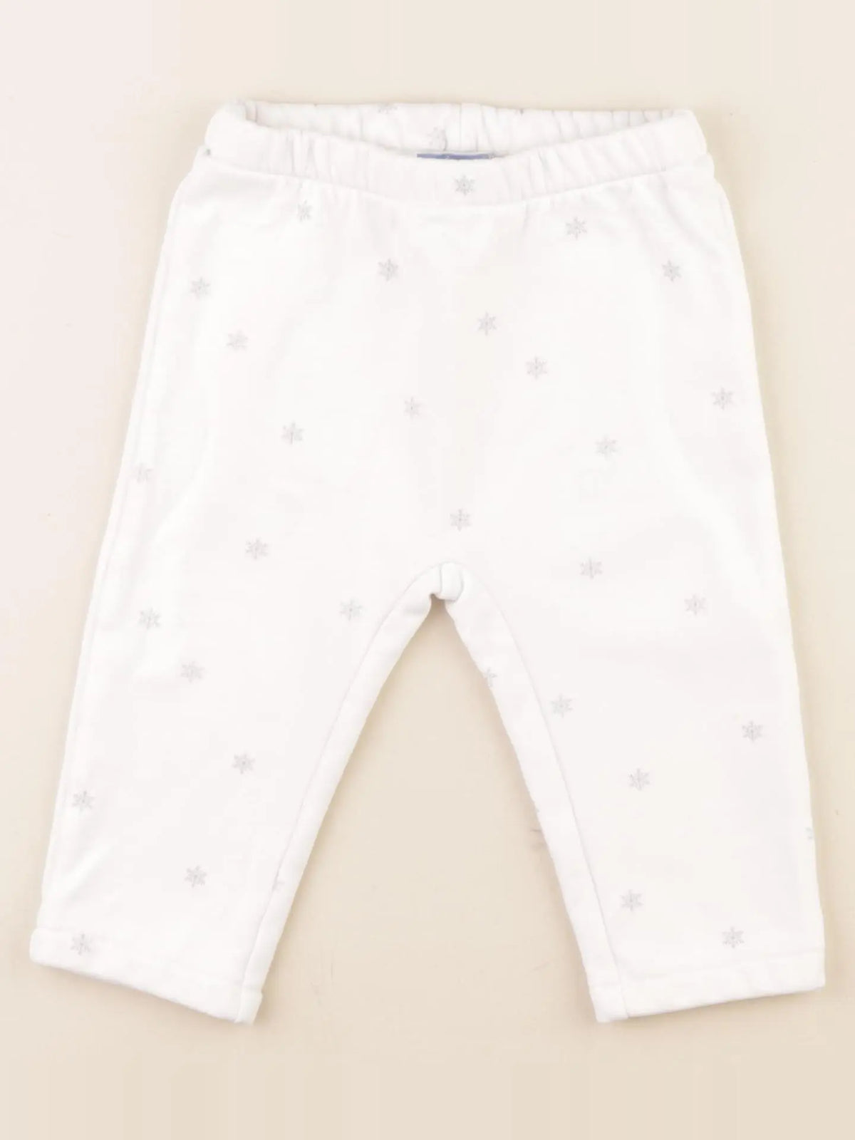 Jacadi - jogging blanc, argent - 18 mois