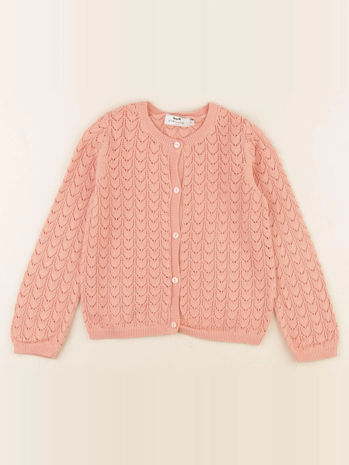 Cyrillus - gilet orange - 6 ans