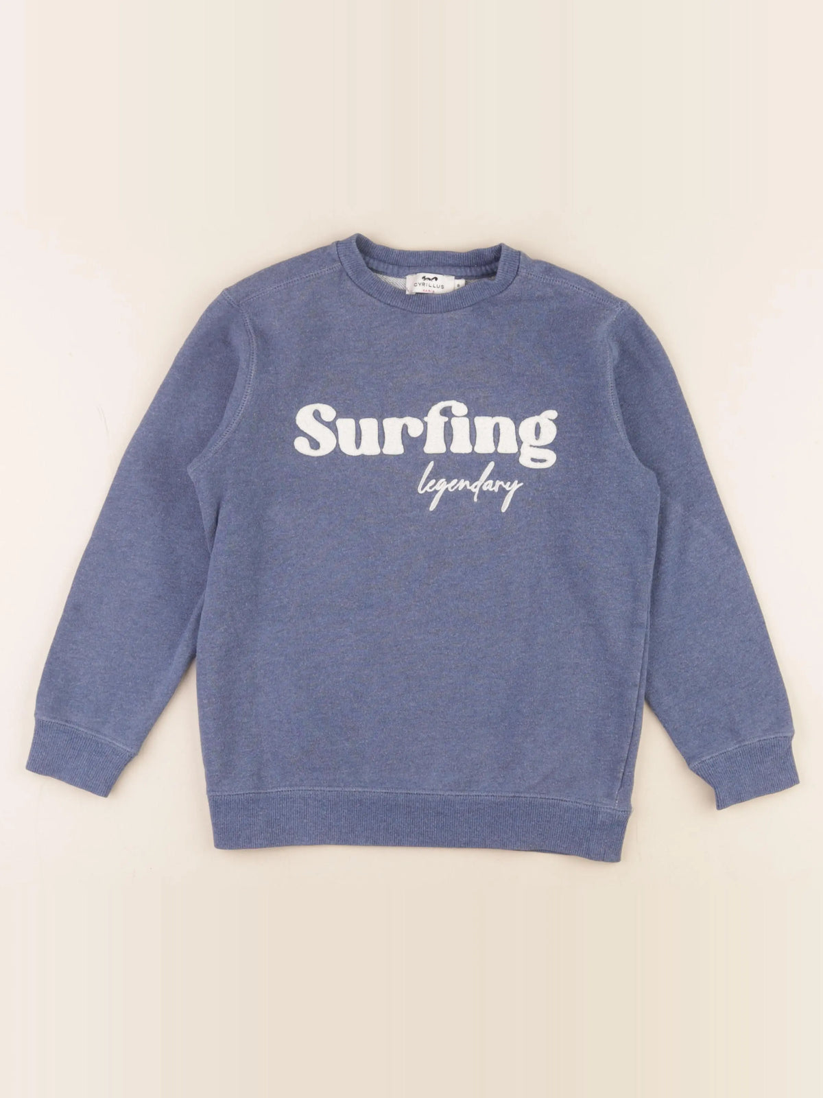 Cyrillus - sweat bleu - 8 ans