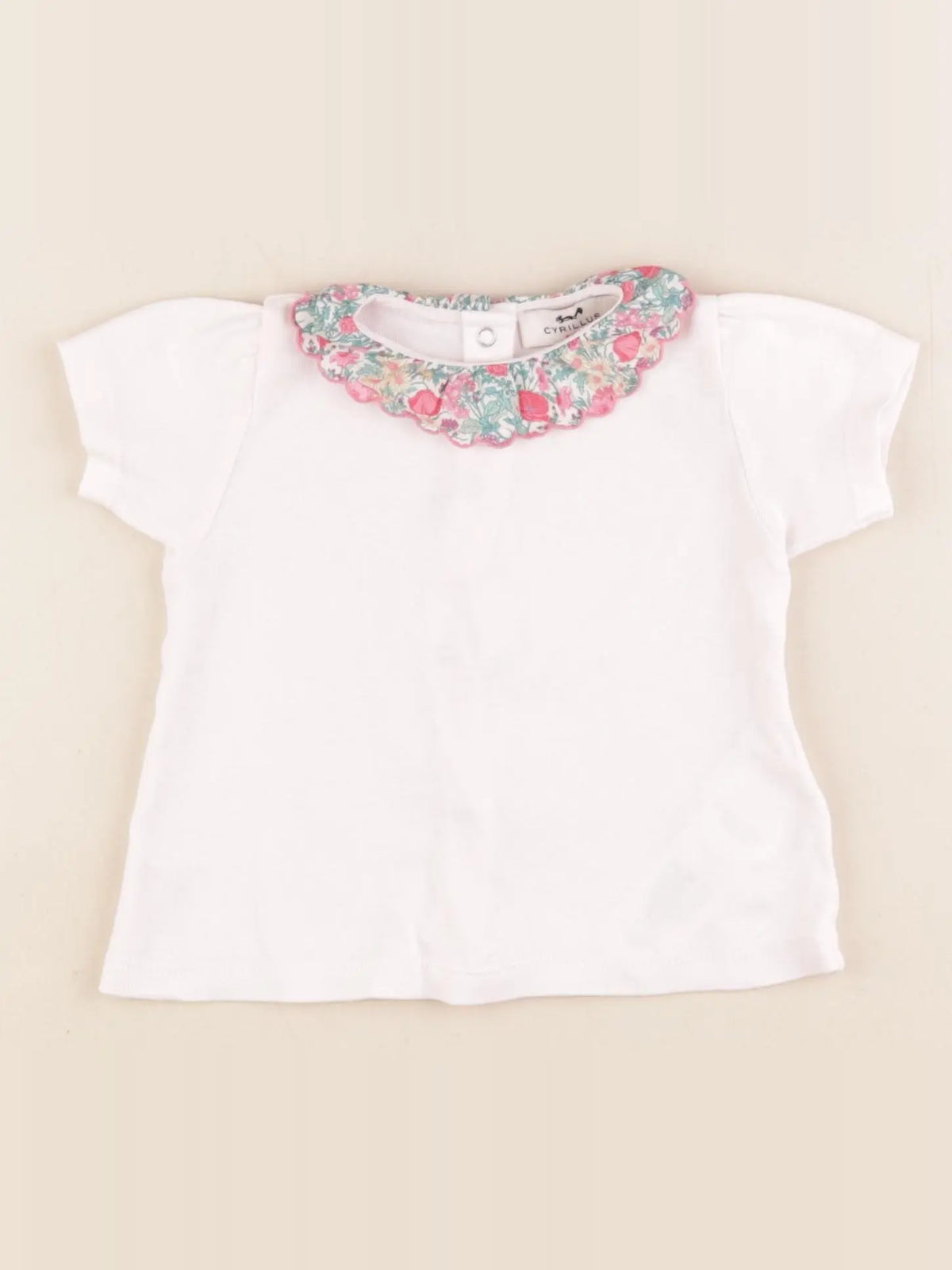 Cyrillus - tee-shirt rose - 6 mois