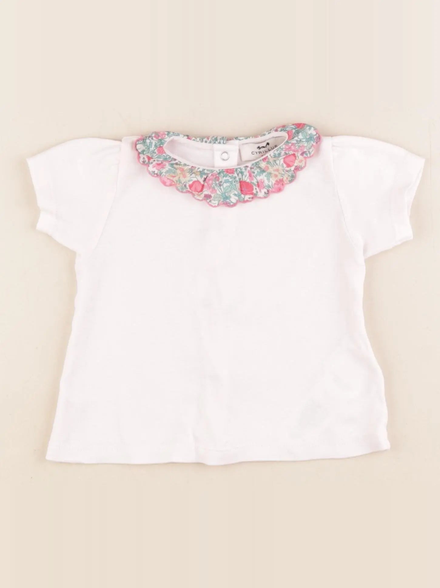 Cyrillus - tee-shirt rose - 6 mois
