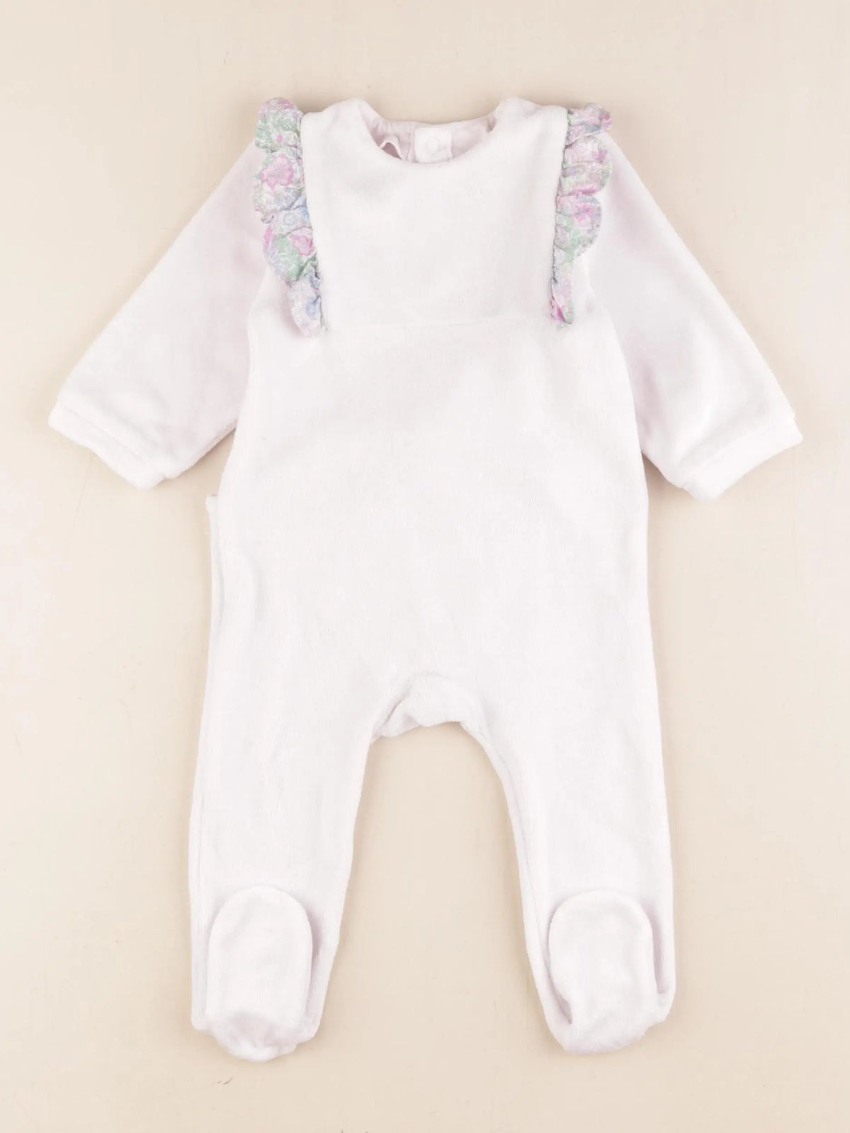 Jacadi - pyjama liberty velours rose - 6 mois