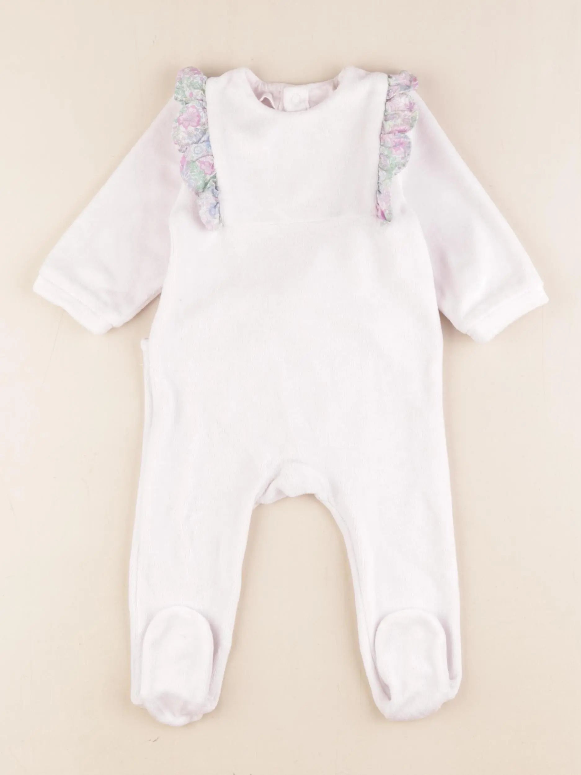 Jacadi - pyjama liberty velours rose - 6 mois