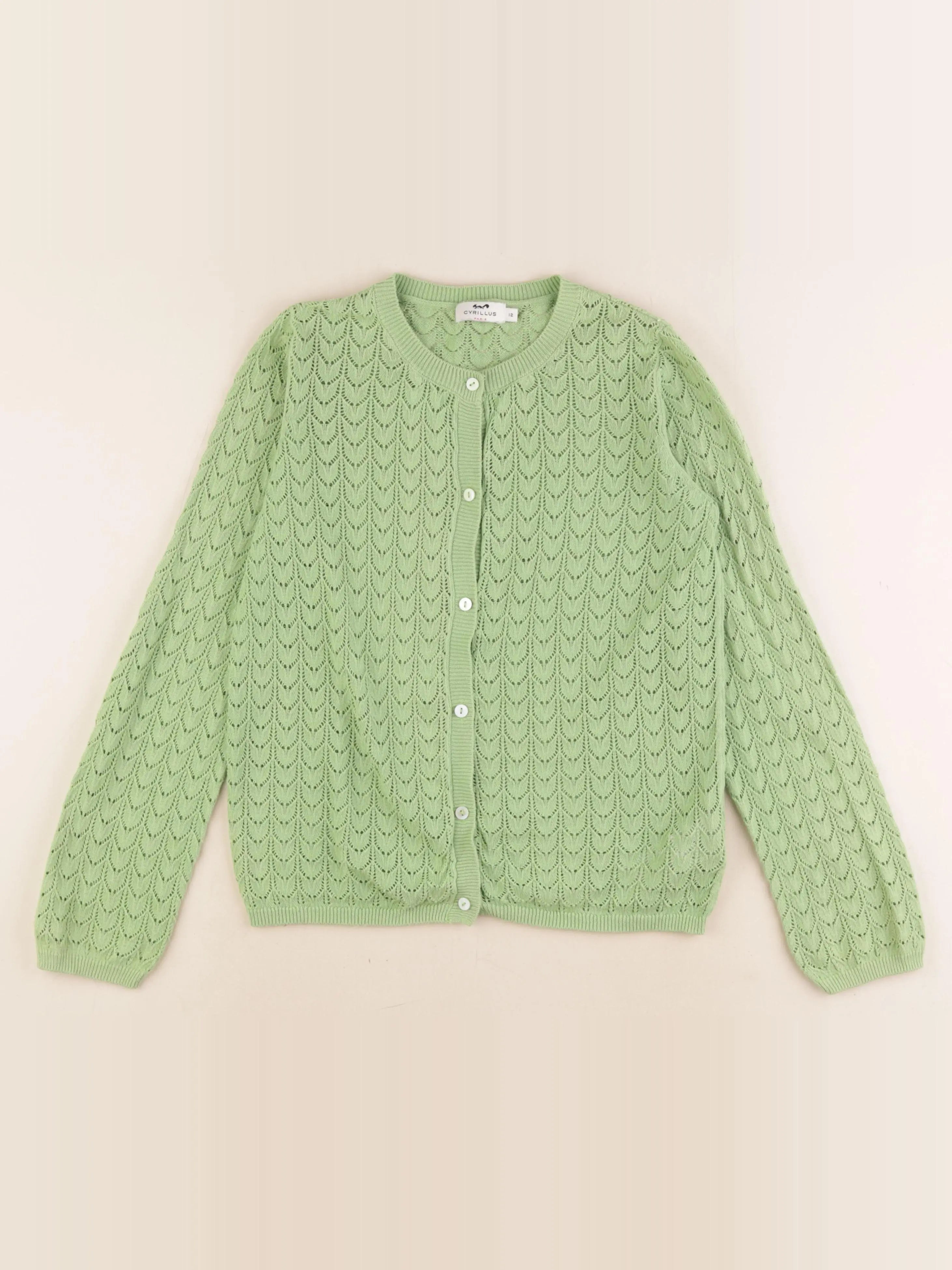 Cyrillus - gilet vert - 12 ans