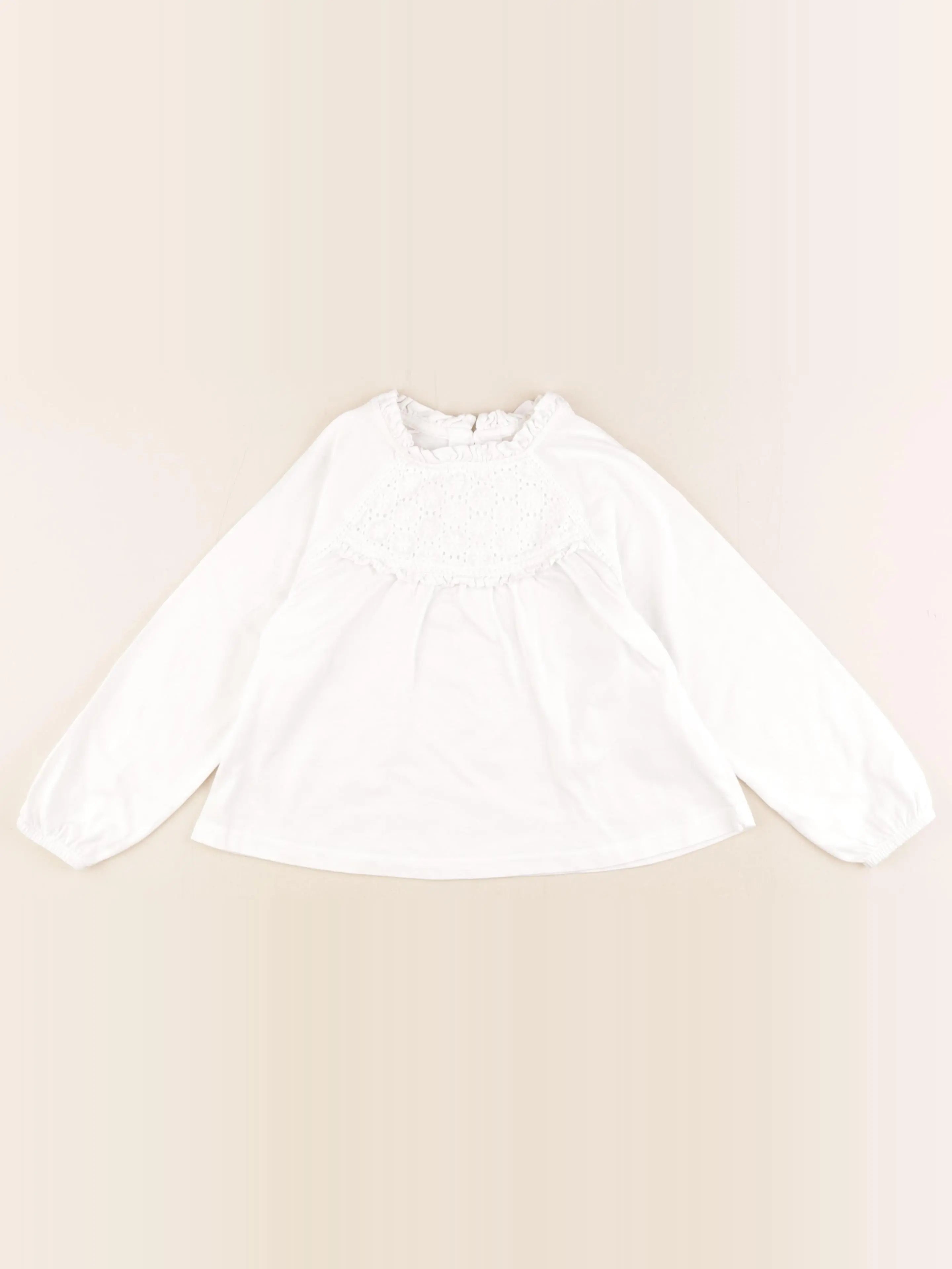 Vertbaudet - tee-shirt blanc - 5 ans