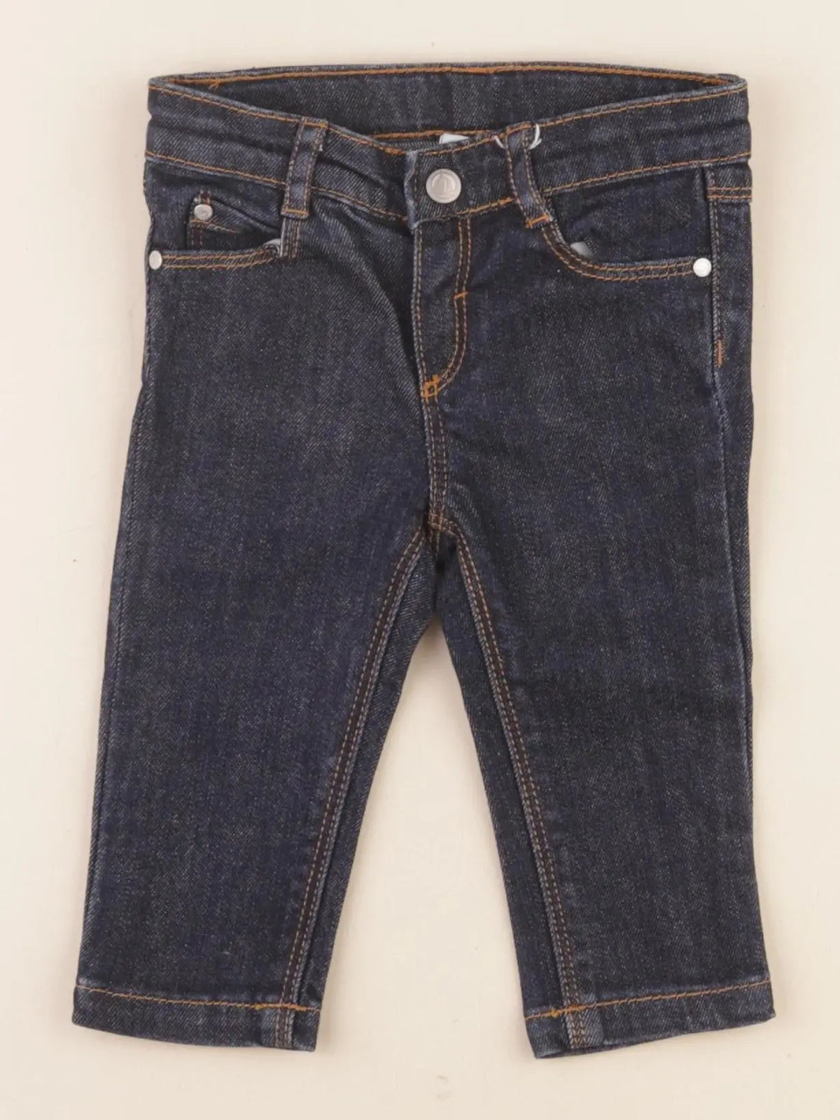 Petit Bateau - jean bleu - 12 mois