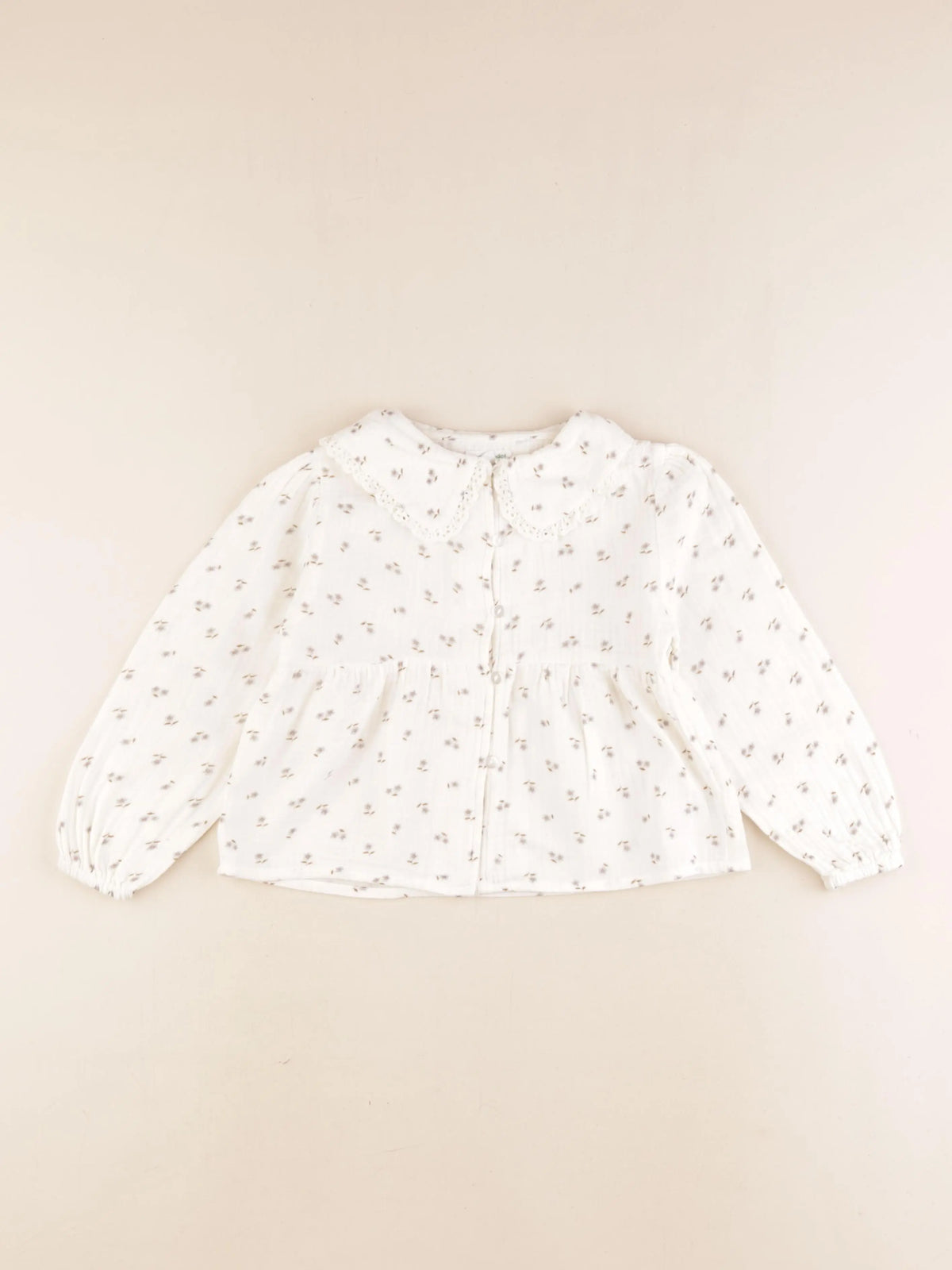 Vertbaudet - blouse beige - 5 ans