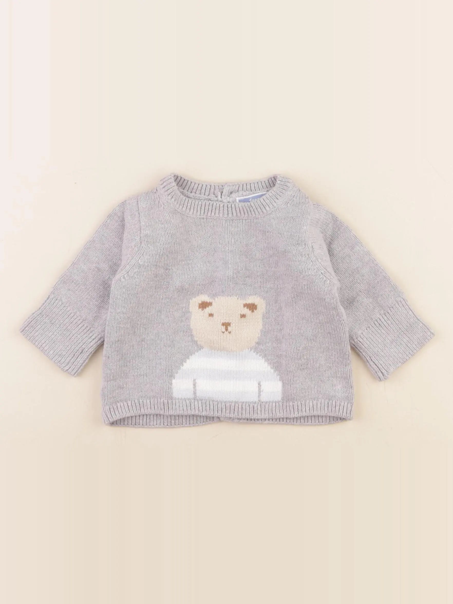 Jacadi - pull gris - 3 mois