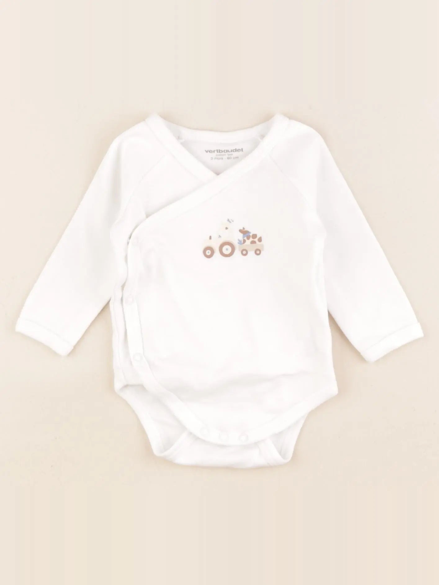 Vertbaudet - body blanc - 3 mois