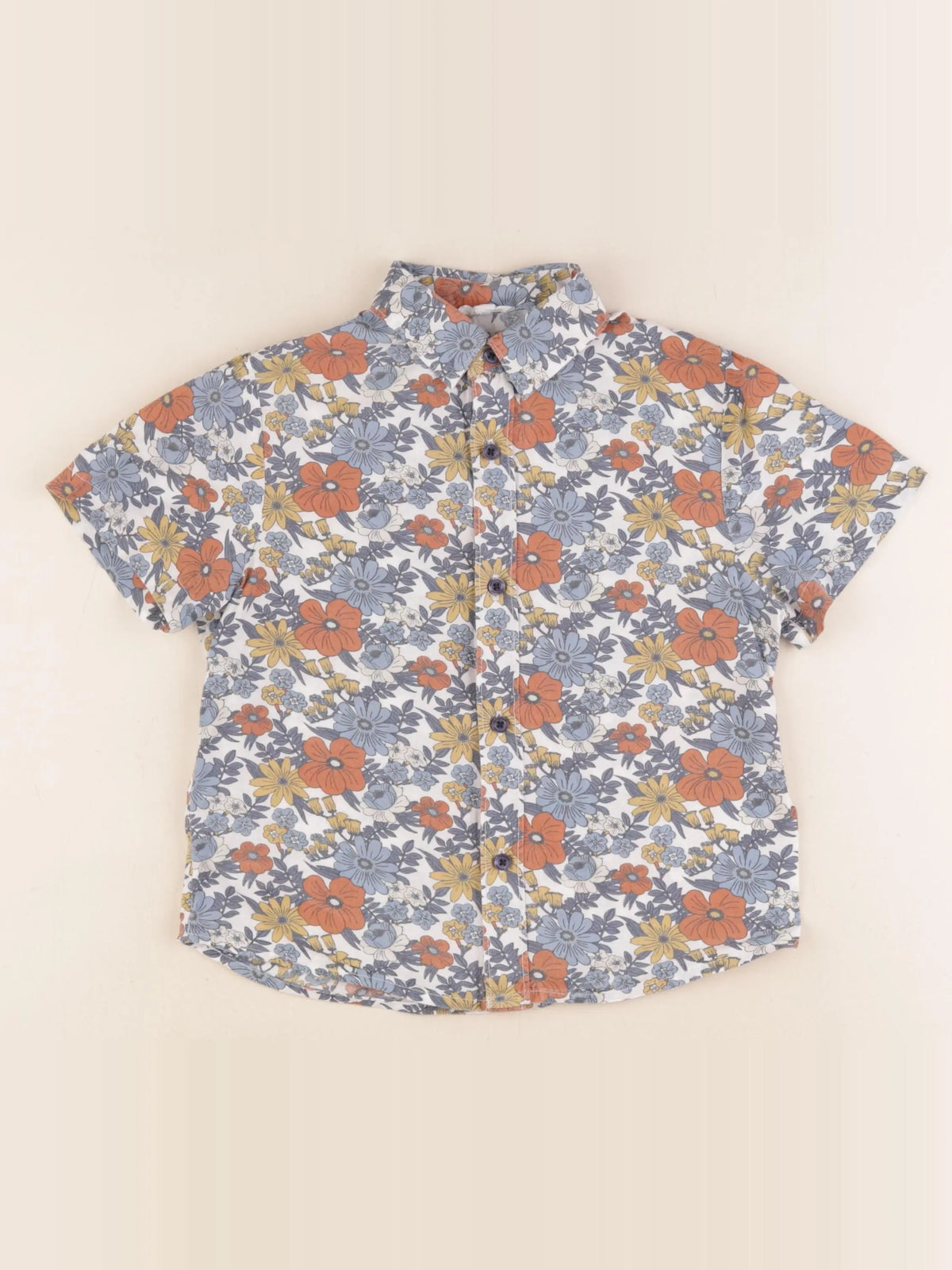 Vertbaudet - chemise multicolore - 4 ans