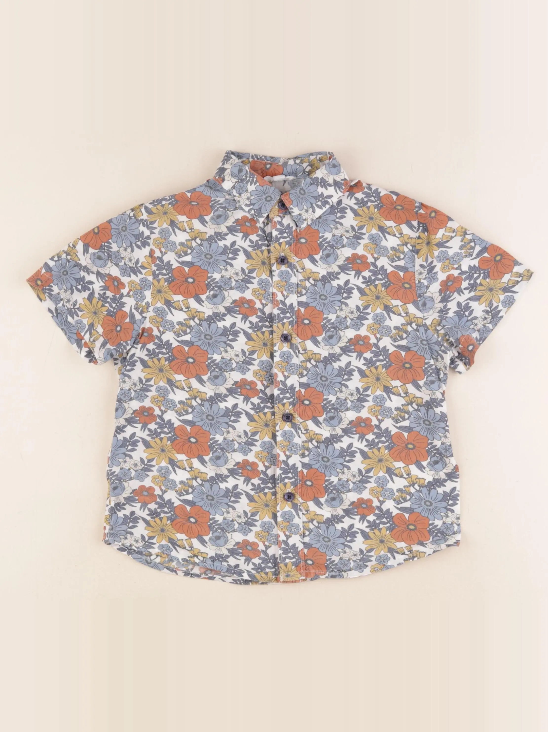 Vertbaudet - chemise multicolore - 4 ans