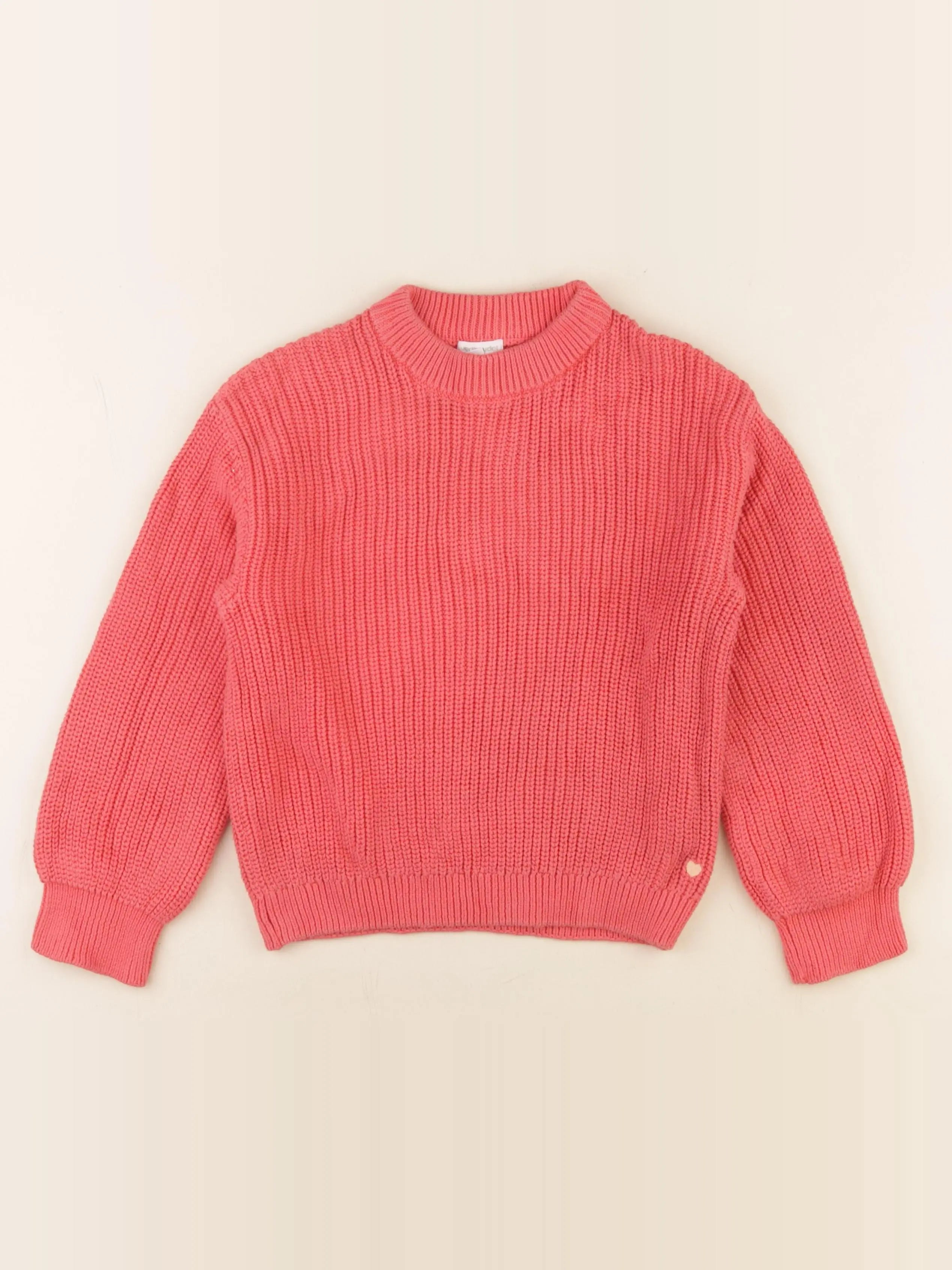 Vertbaudet - pull rouge - 8 ans