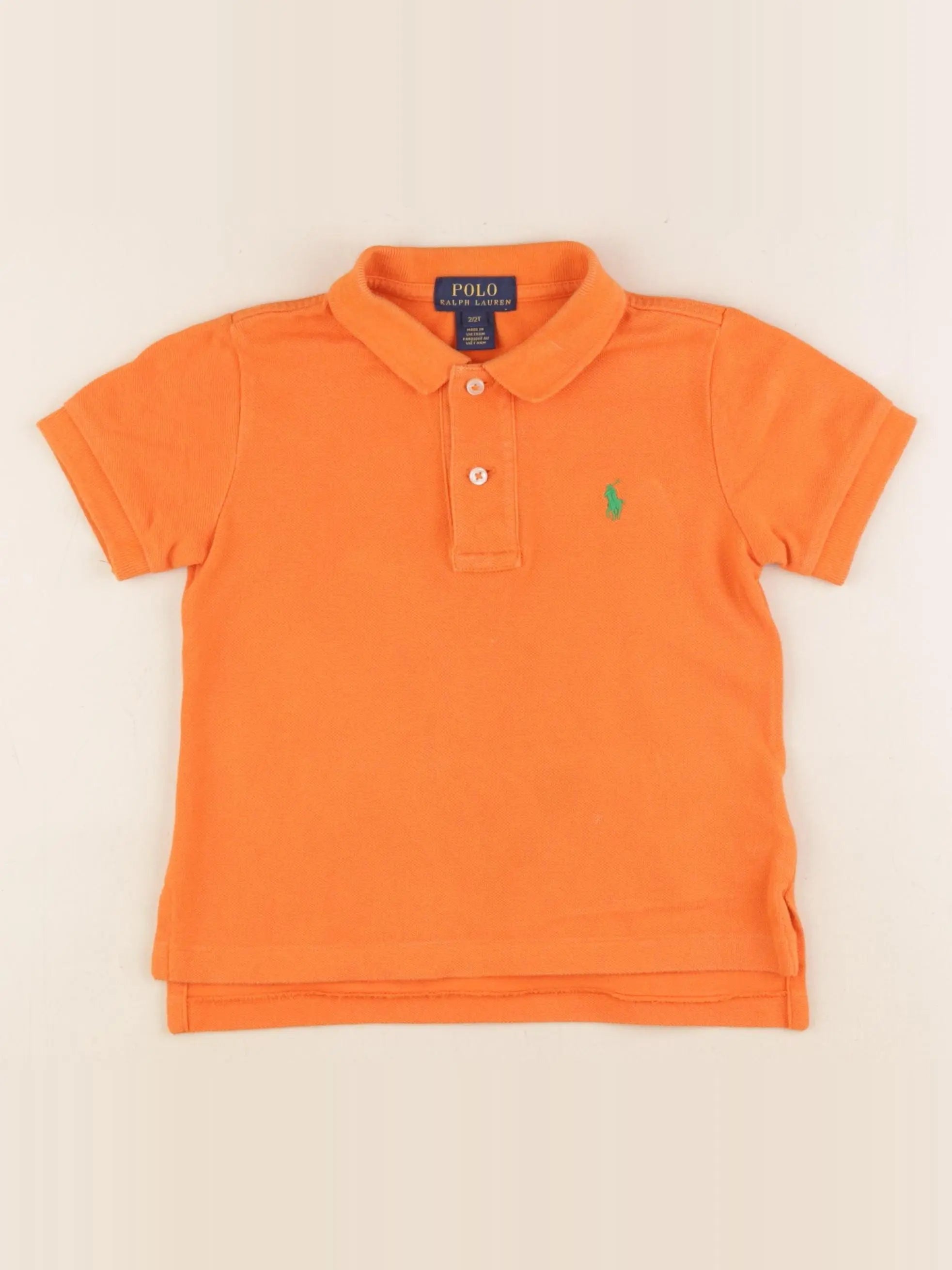 Ralph Lauren - polo orange - 2 ans