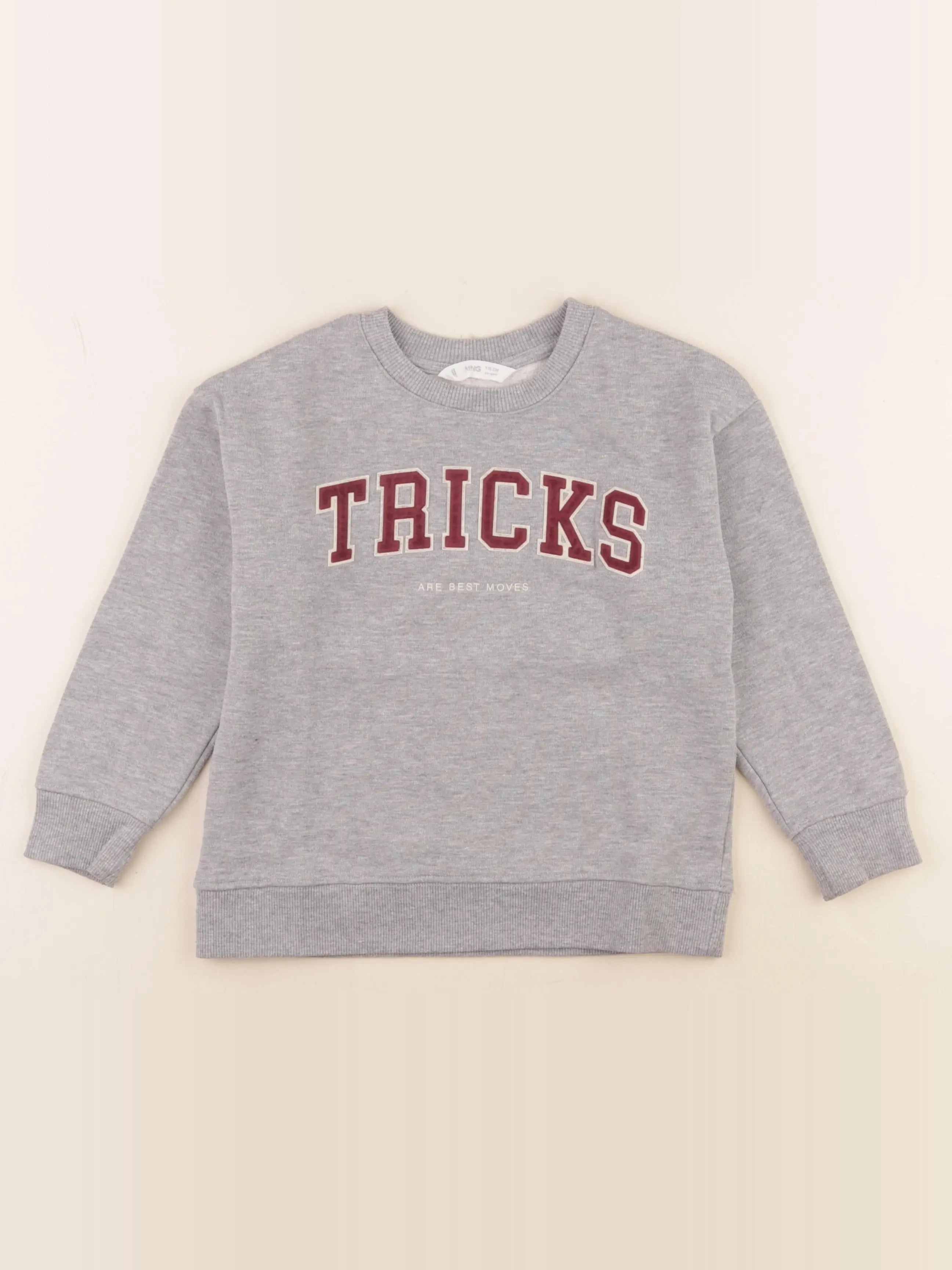 Mango - sweat gris - 5/6 ans