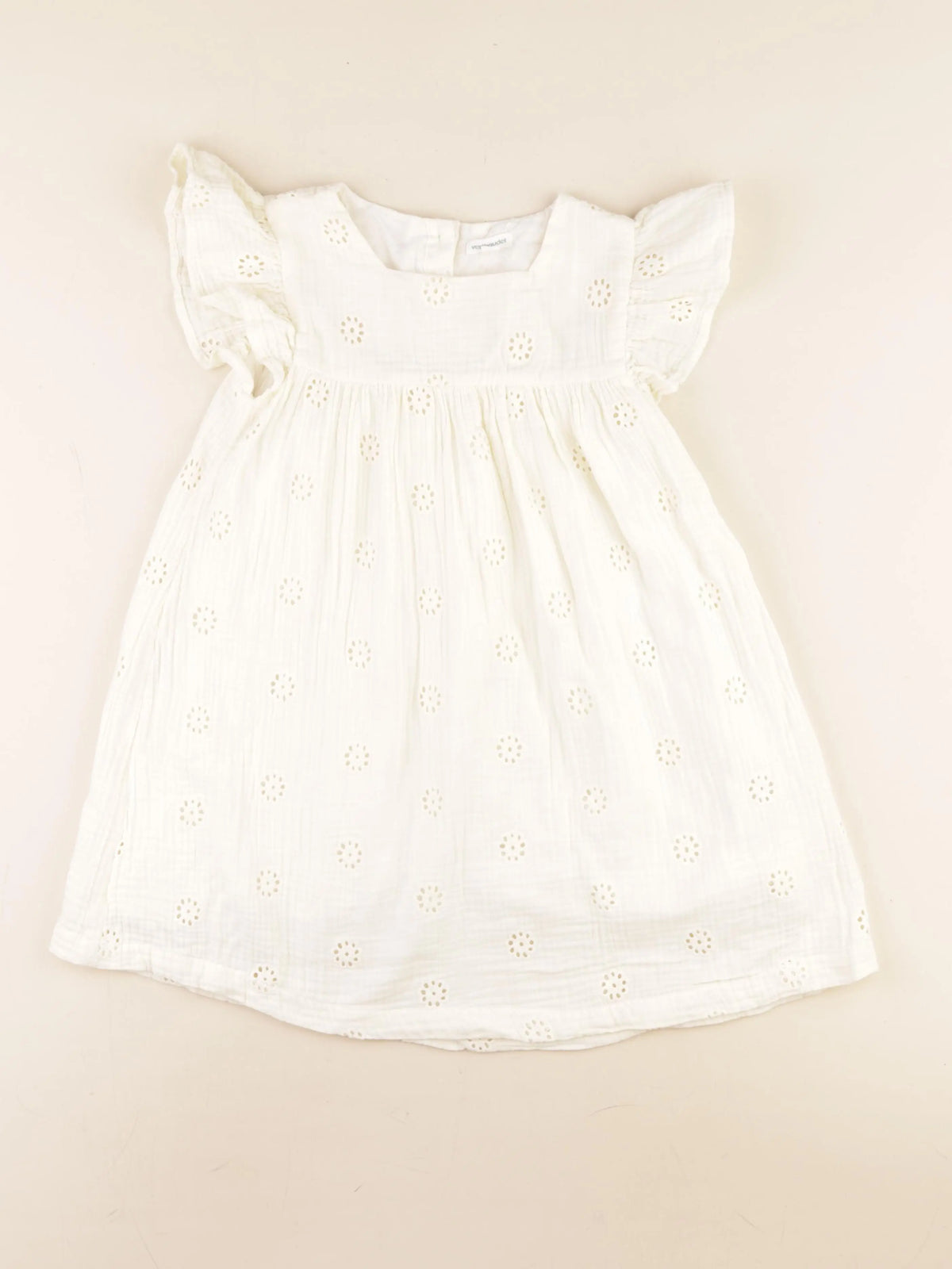 Vertbaudet - robe beige - 8 ans