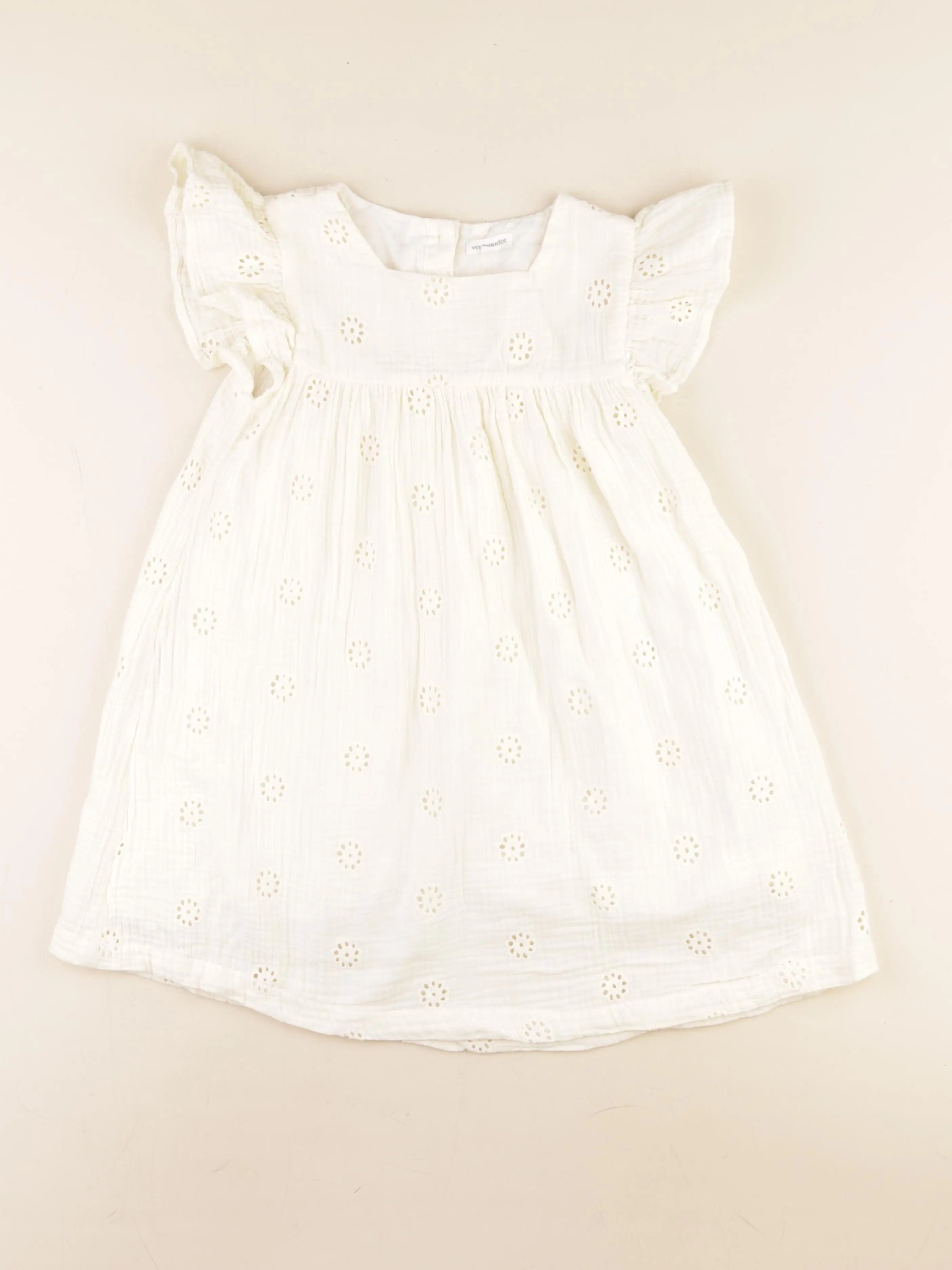Vertbaudet - robe beige - 8 ans