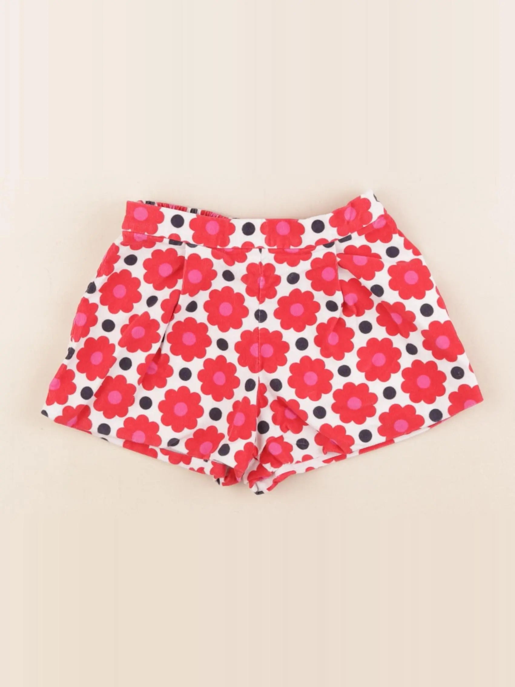 Jacadi - short rouge, blanc - 24 mois