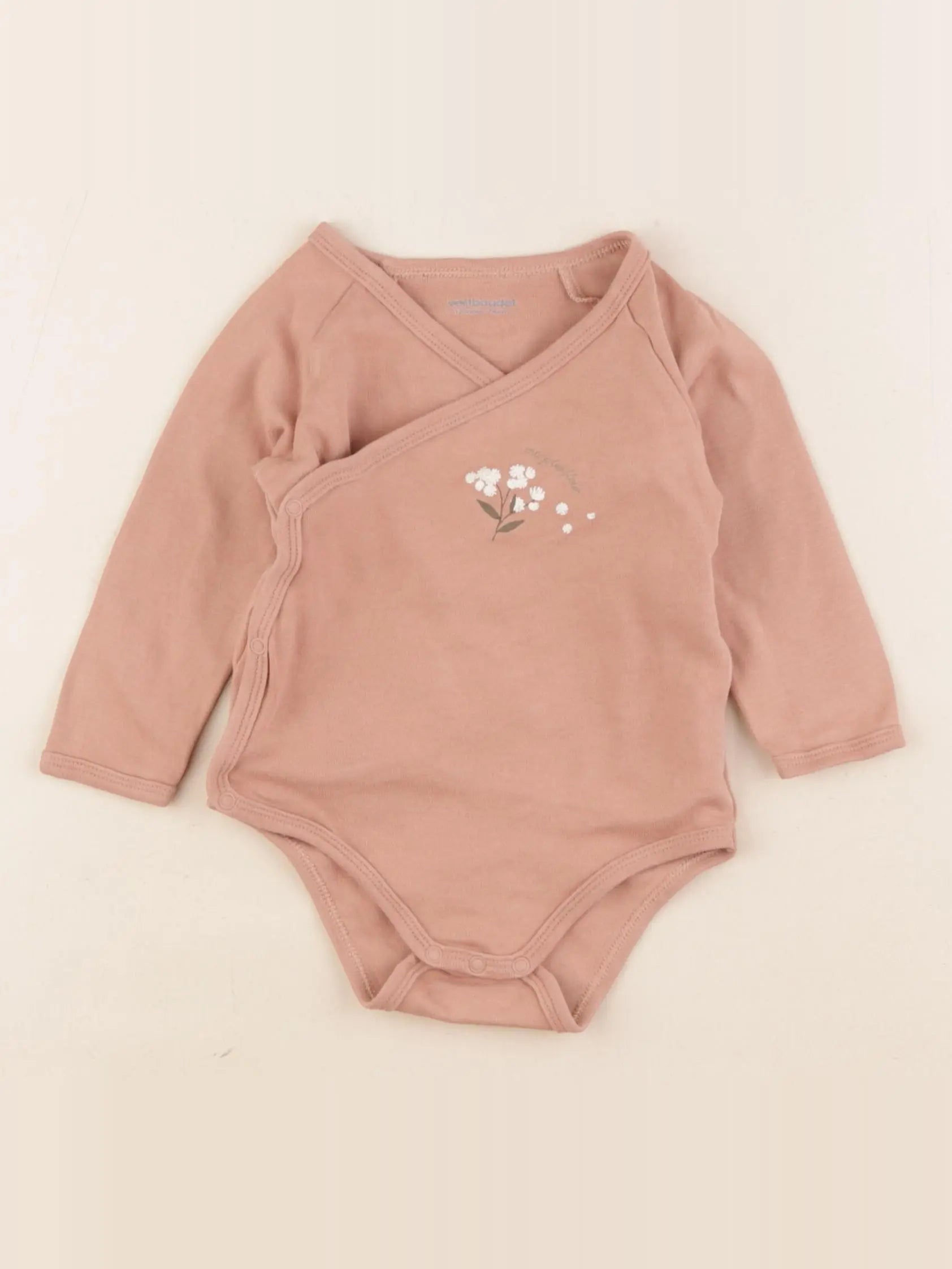 Vertbaudet - body marron - 12 mois