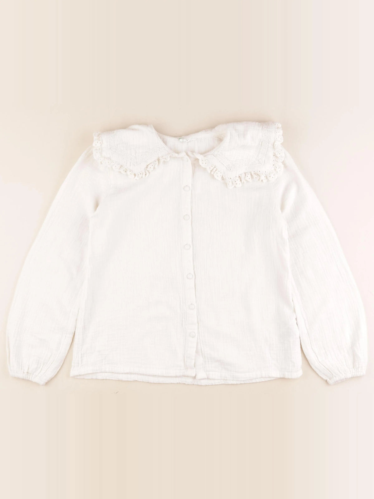 Vertbaudet - blouse beige - 11/12 ans