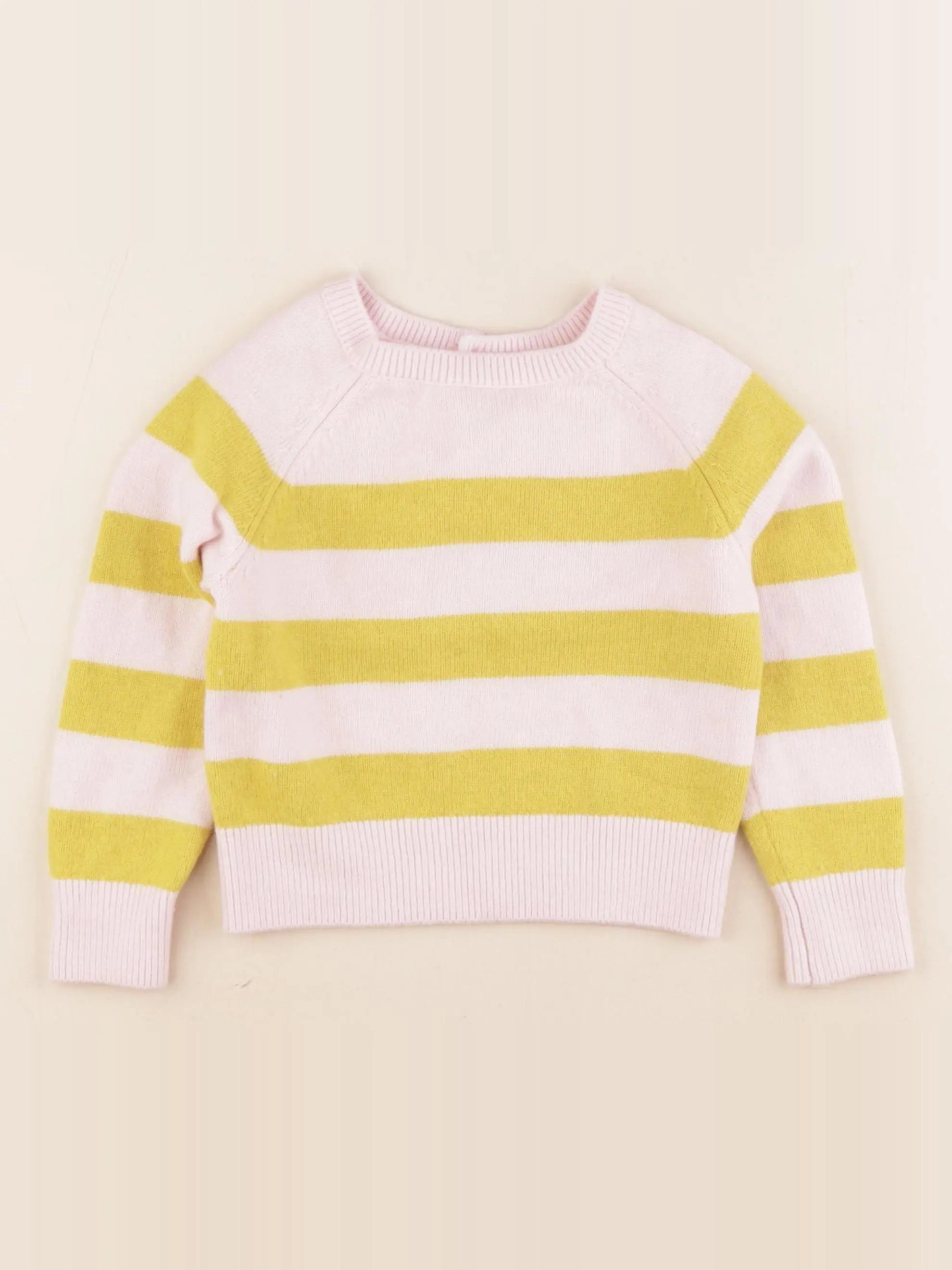 Jacadi - pull rose, jaune - 4 ans