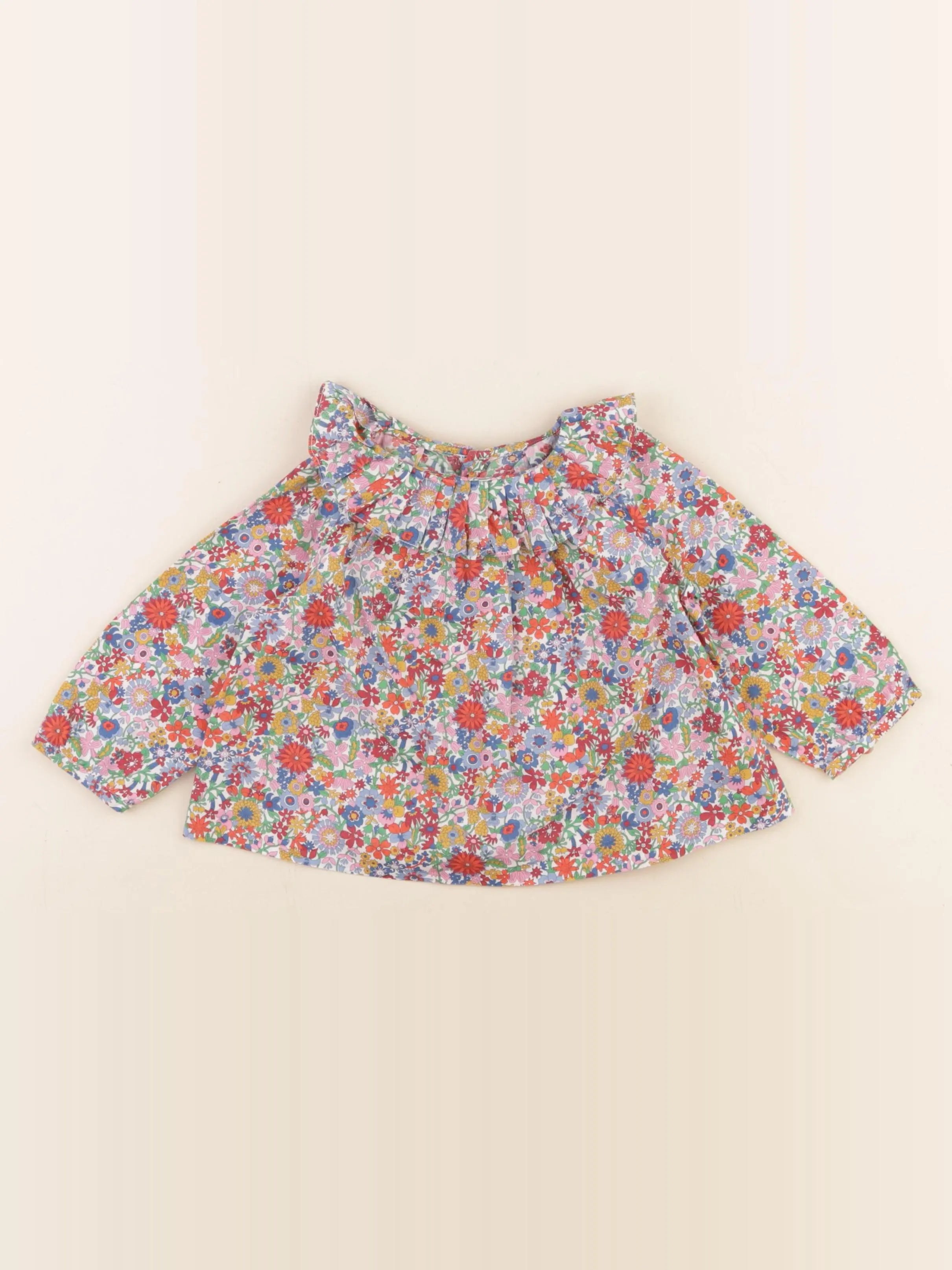 Jacadi - blouse liberty multicolore - 18 mois
