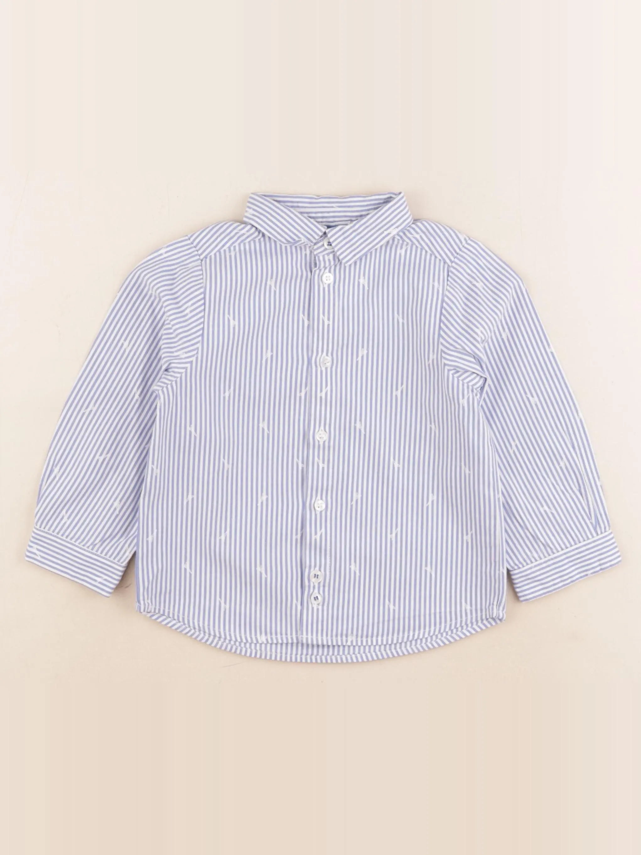 Jacadi - chemise bleu - 24 mois