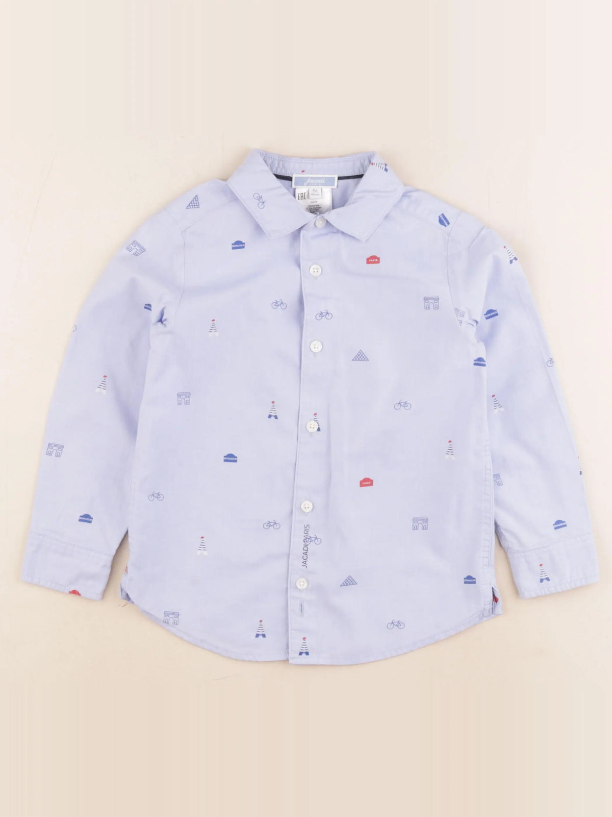 Jacadi - chemise bleu - 6 ans