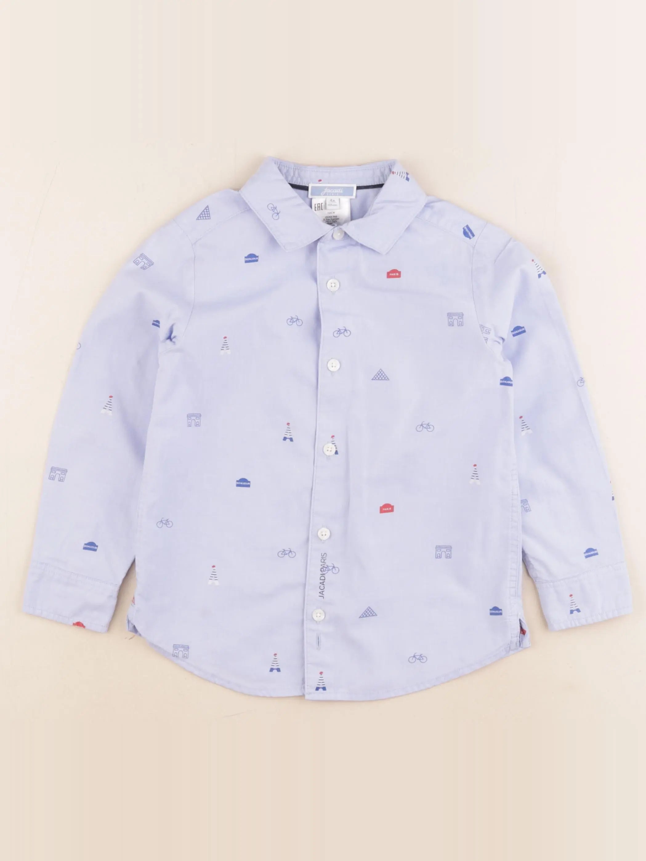 Jacadi - chemise bleu - 6 ans