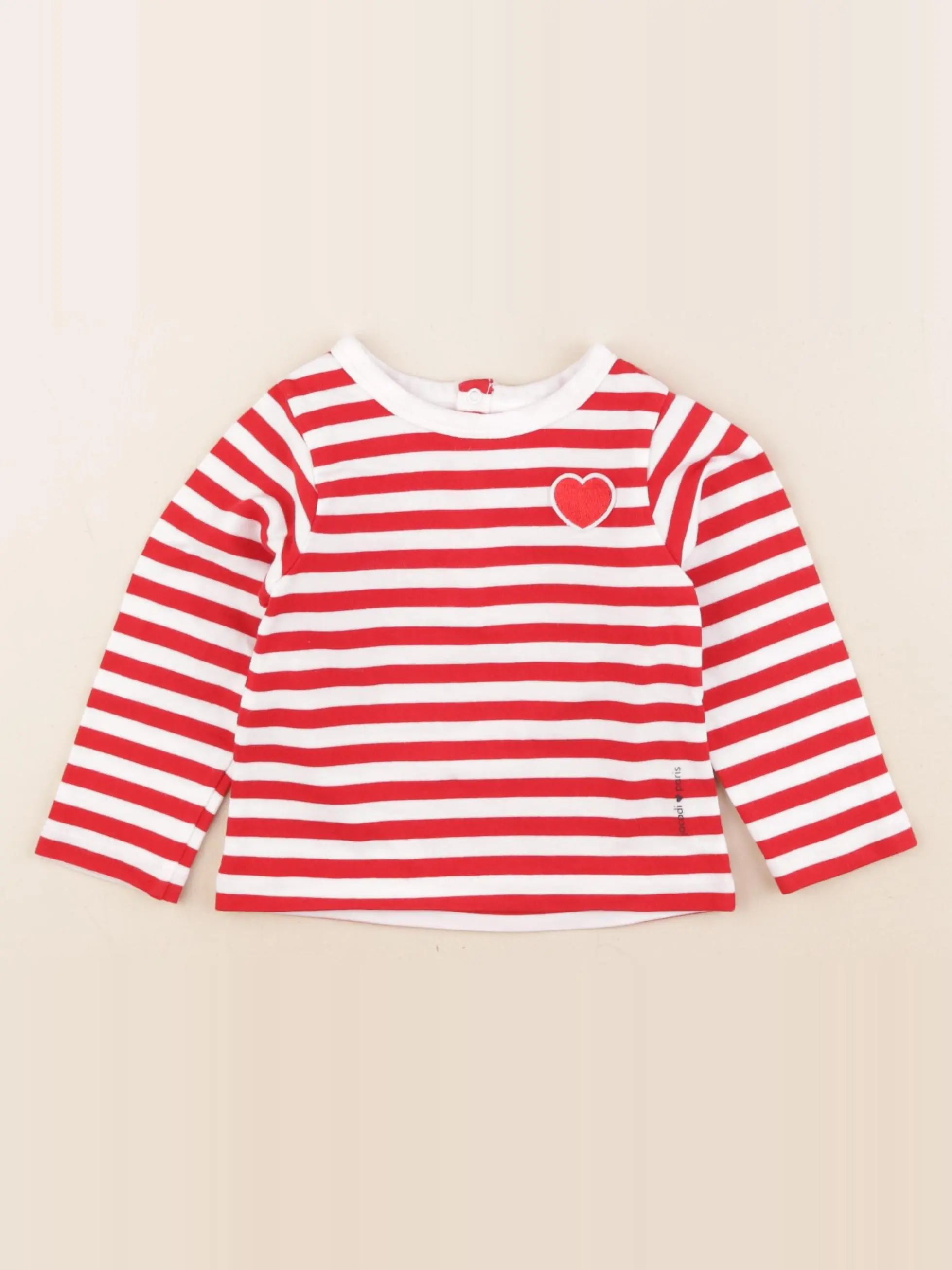 Jacadi - tee-shirt rouge - 18 mois