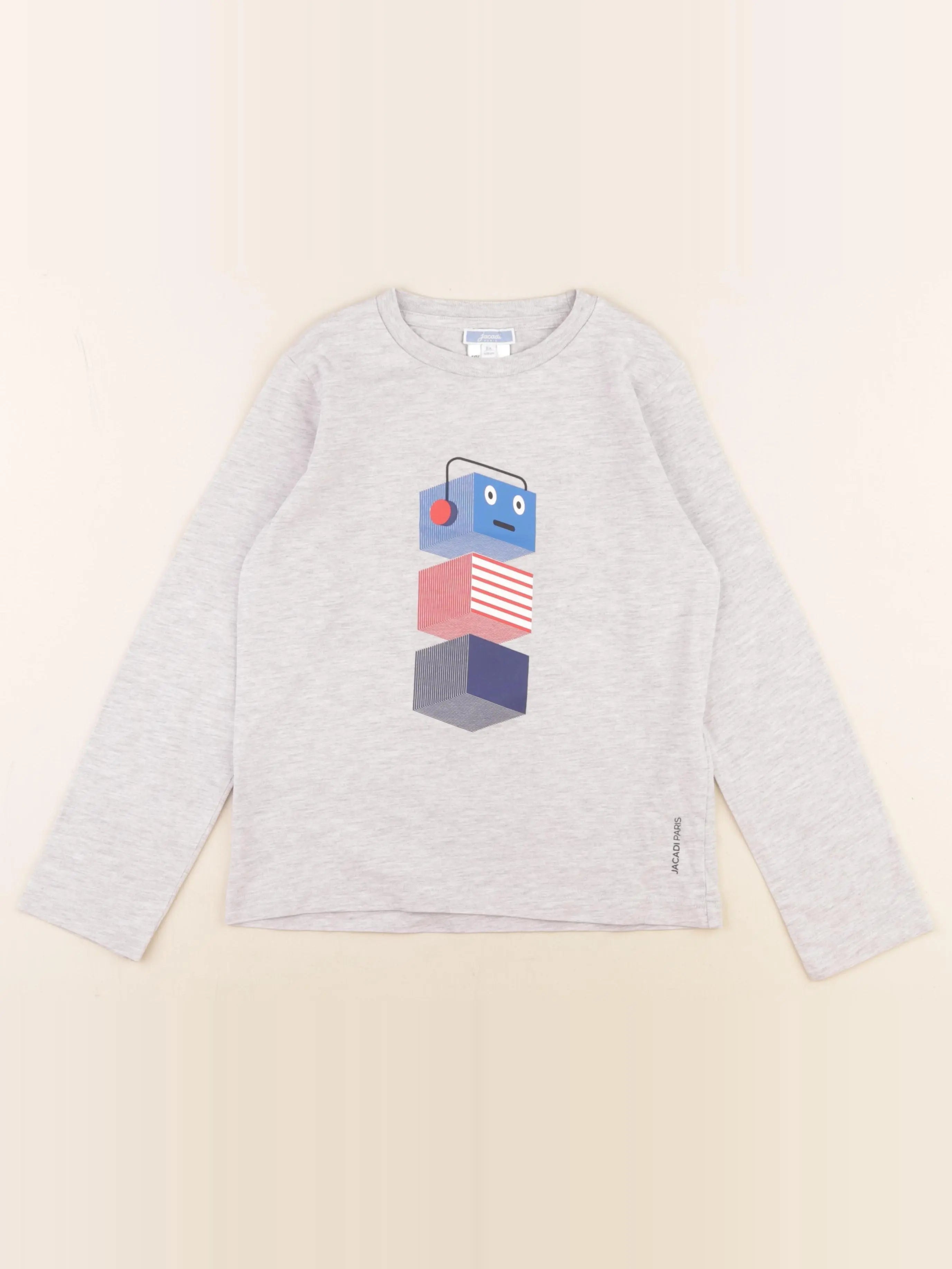 Jacadi - tee-shirt gris - 8 ans