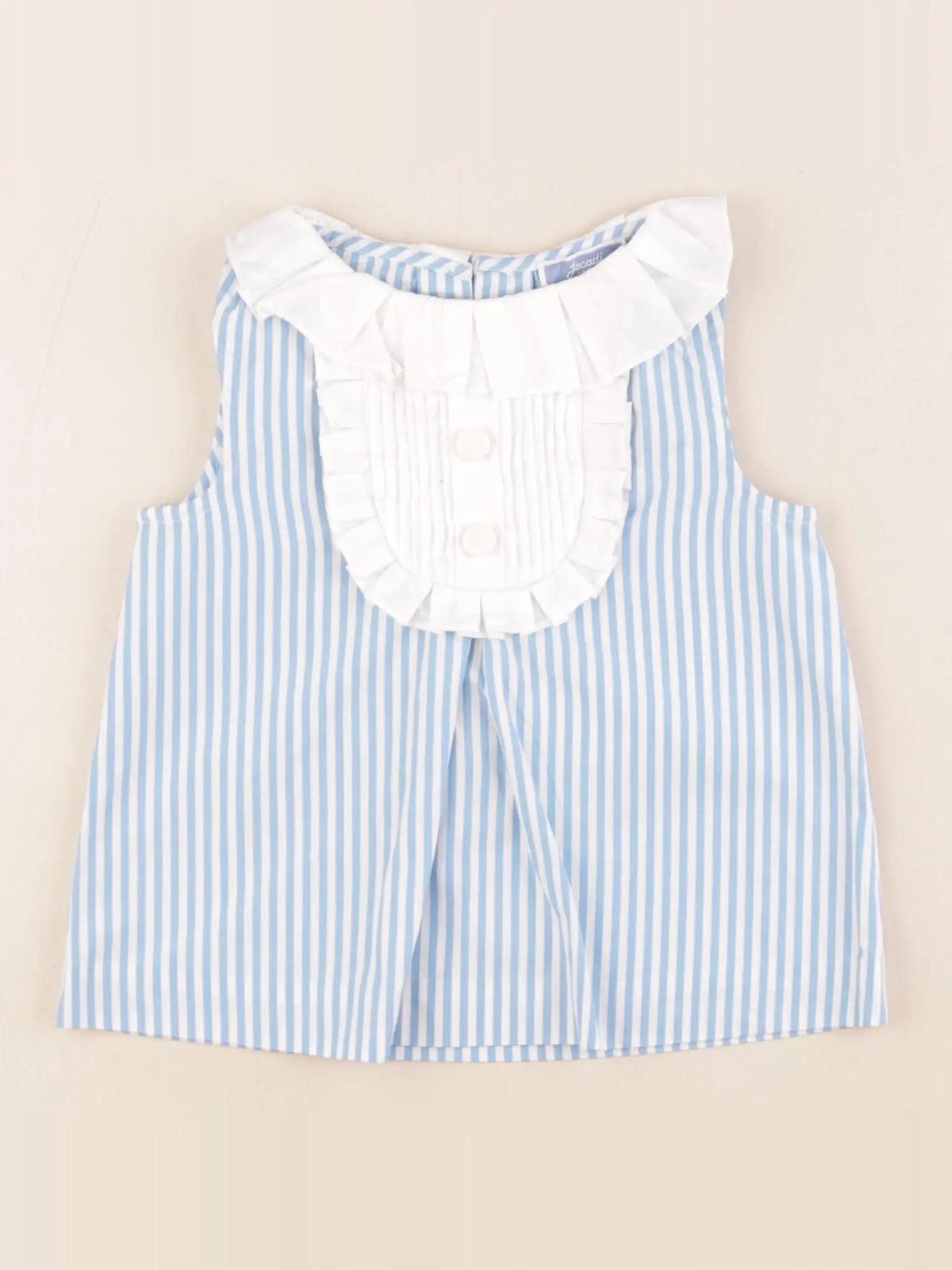 Jacadi - blouse blanc, bleu - 3 ans