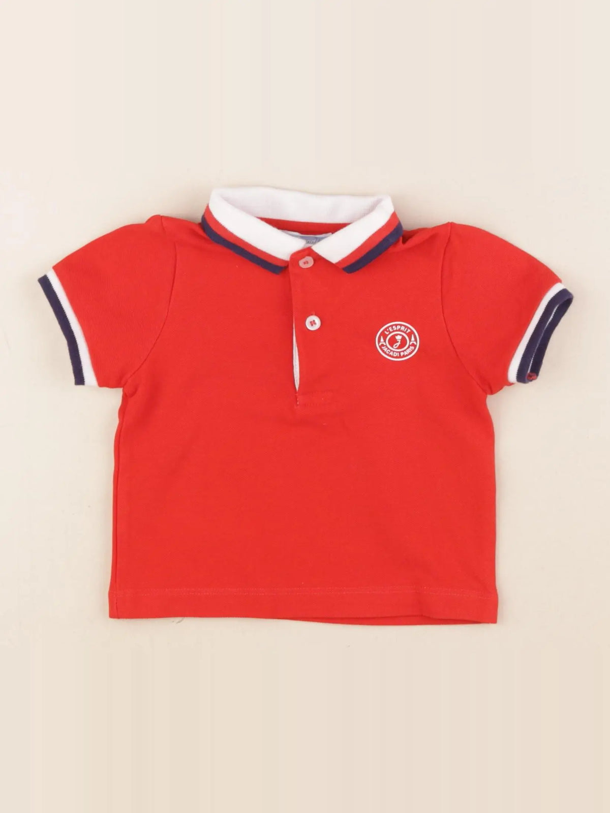 Jacadi - polo rouge - 12 mois