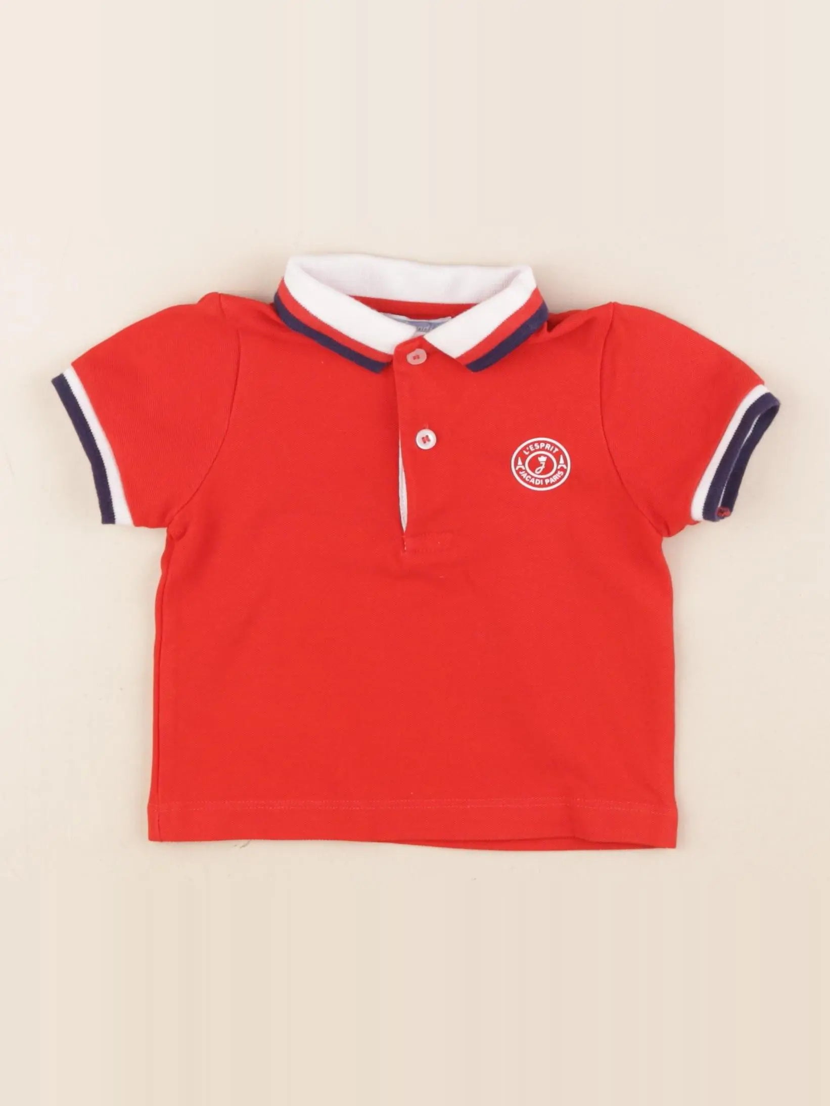 Jacadi - polo rouge - 12 mois