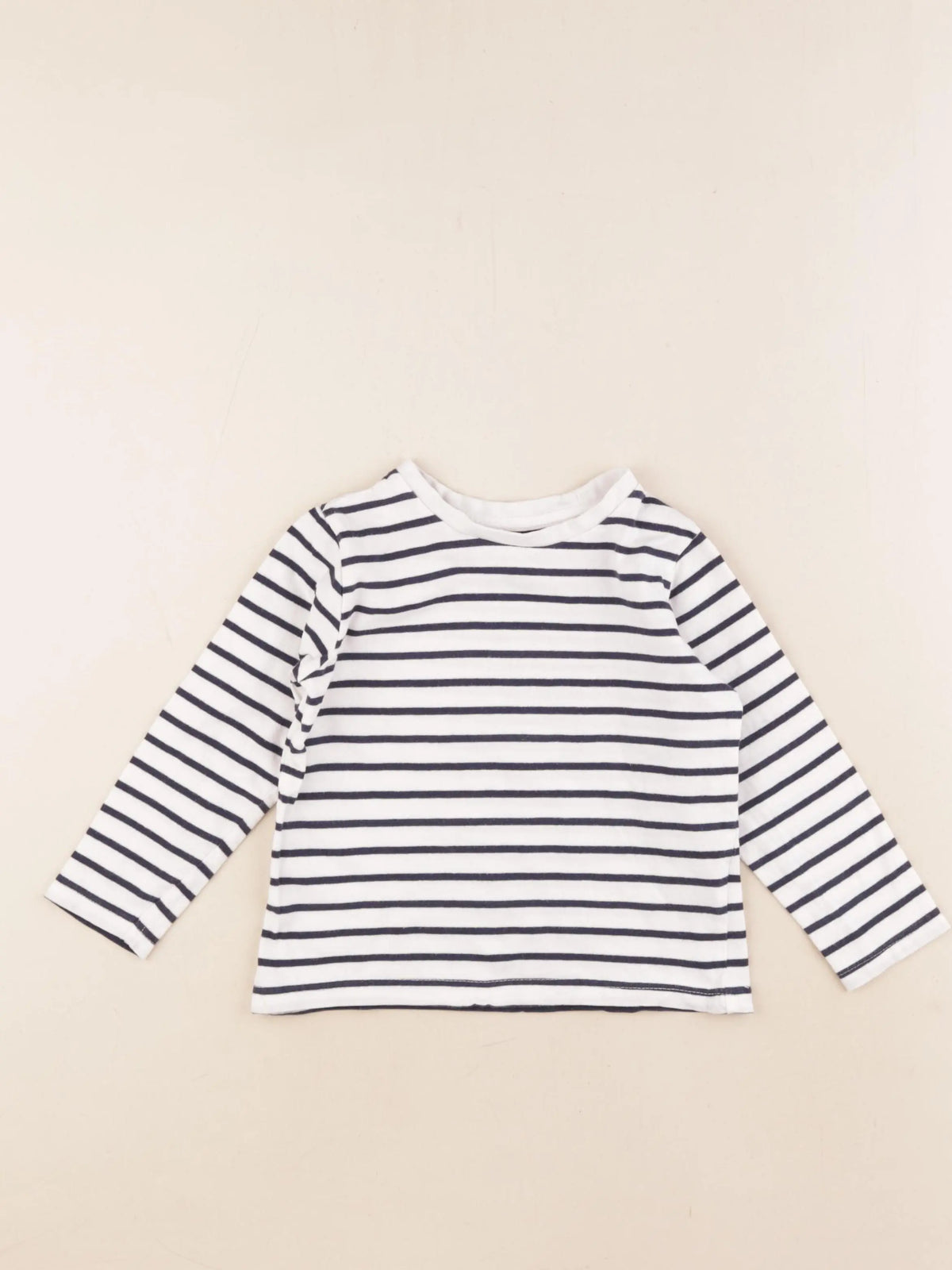 Vertbaudet - tee-shirt bleu, blanc - 3 ans