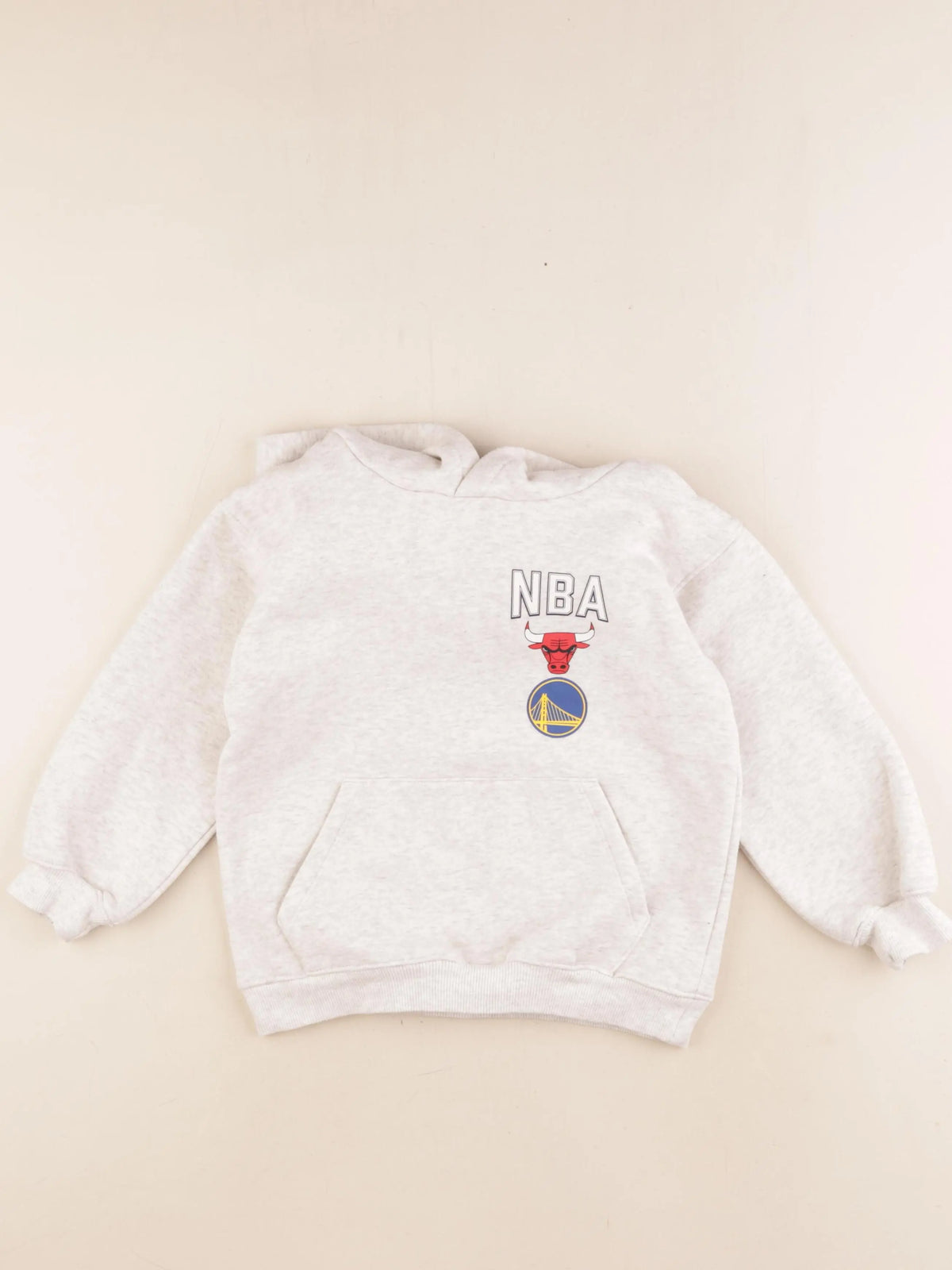 H&M - sweat imprimé au dos gris - 4/6 ans
